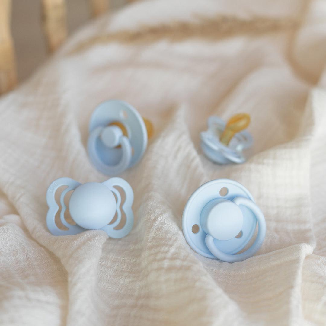  BIBS Try-It Mixed Pacifier Collection - Baby Blue - 4 Pack、mySite、merchandisen
