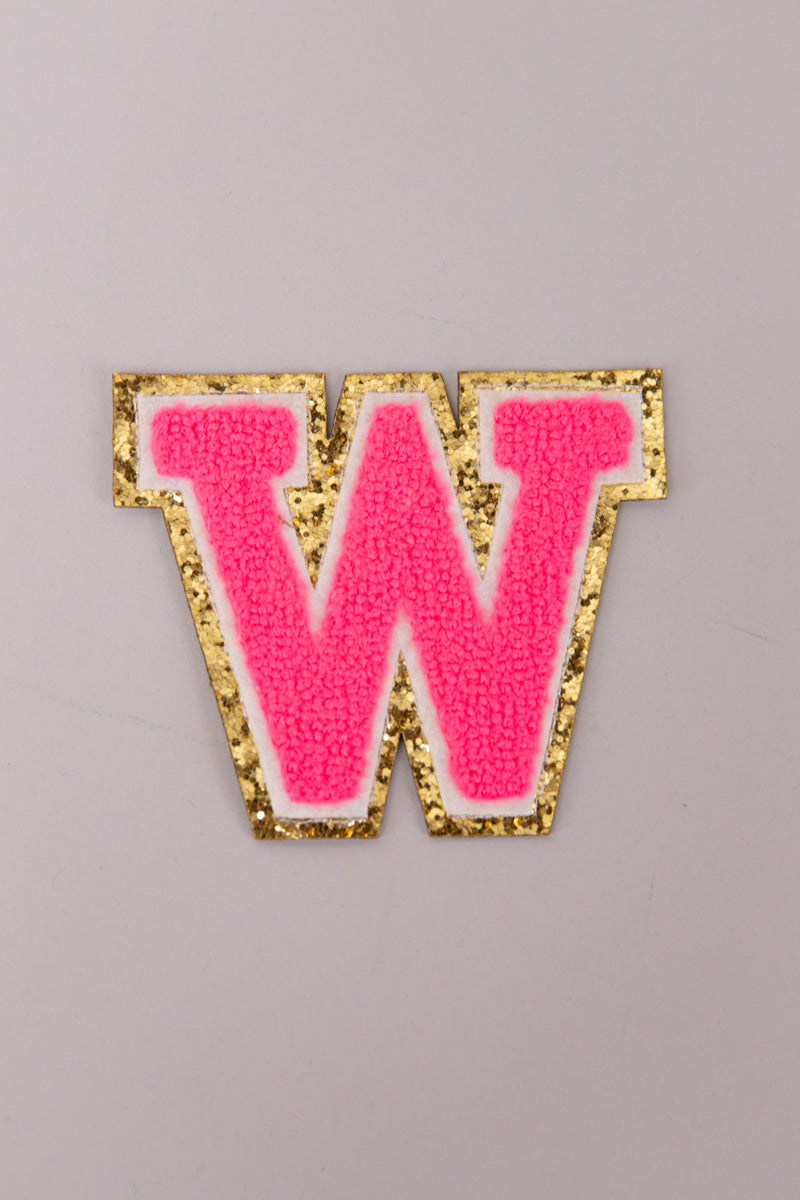 Chenille Adhesive Letter Patches- Hot Pink 5.5cm、mySite、hinf8tx79
