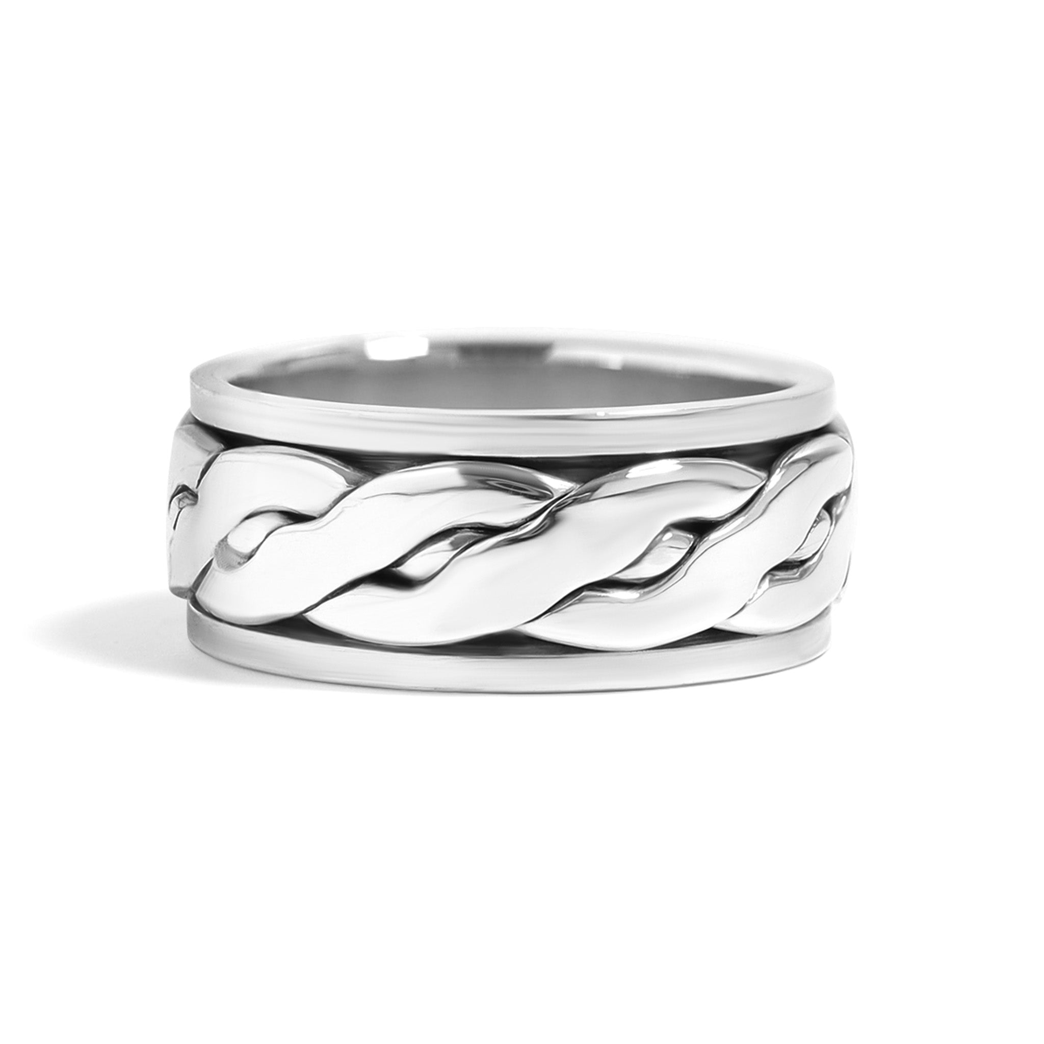 Sterling Silver Braided Celtic Knot Spinner Ring / SSR0044、mySite、dreamappss
