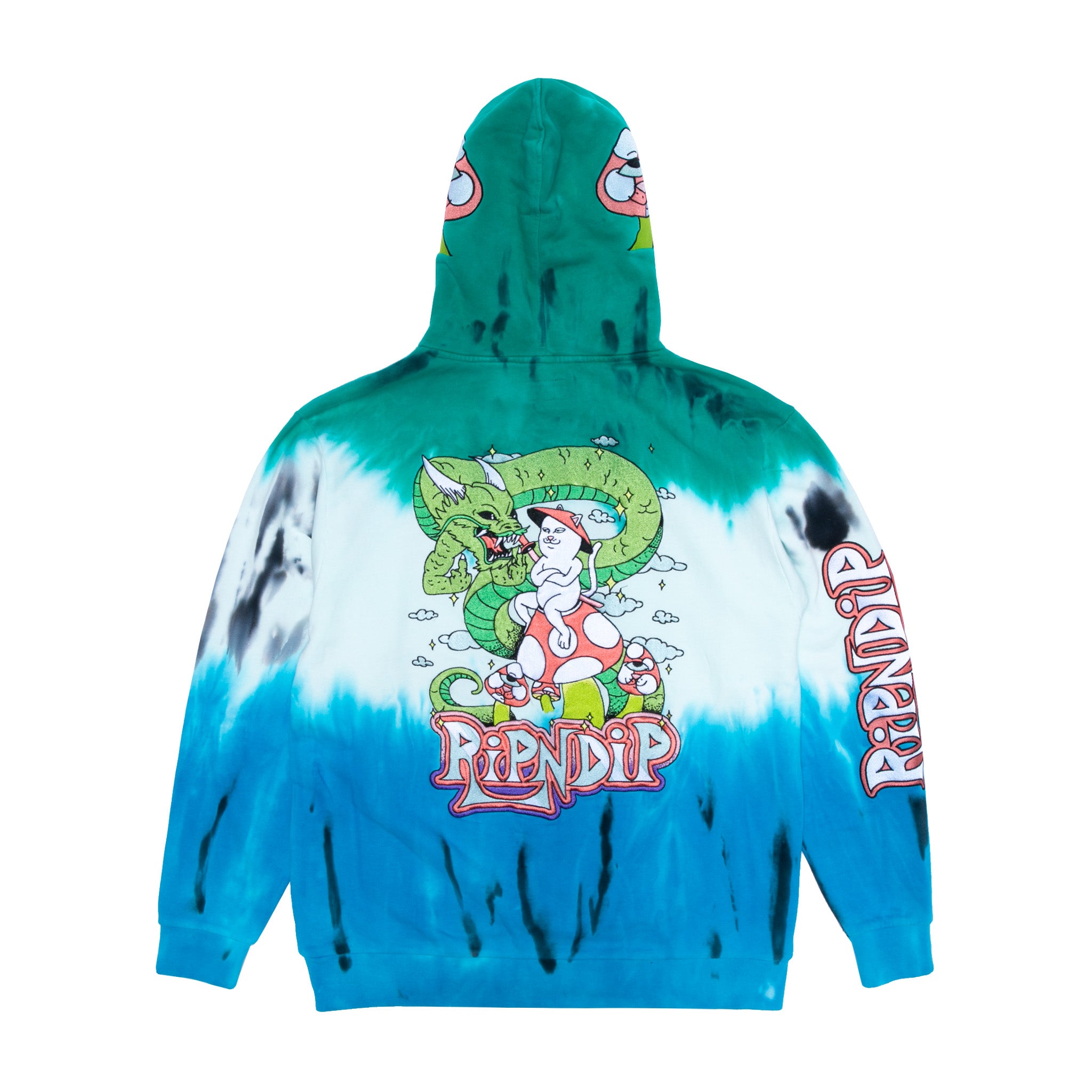  Sensai Embroidered Hoodie (Blue/Green Stripe Tie Dye)、mySite、merchandisen