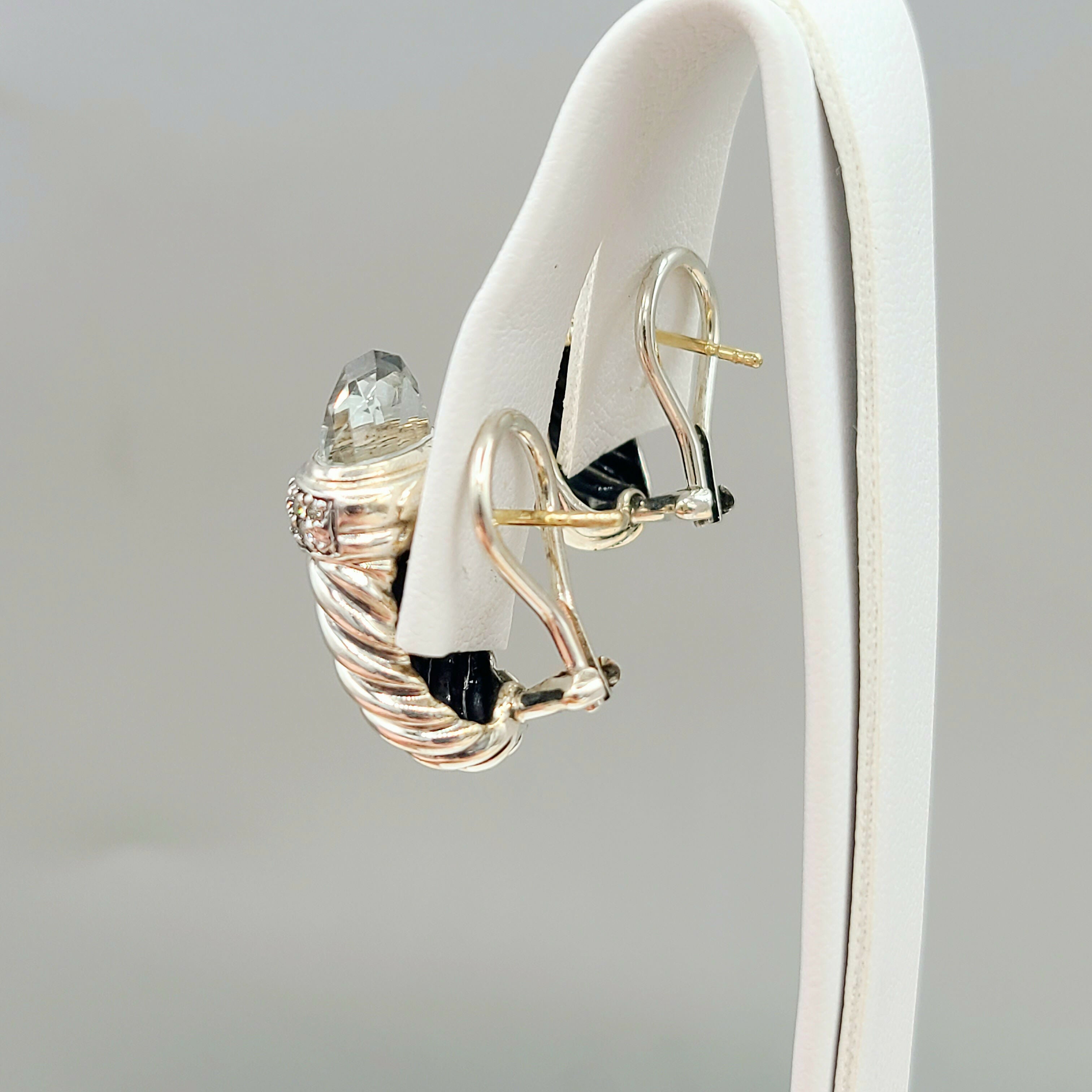 David Yurman Waverly Prasiolite Diamond Earrings、mySite、hinf8tx79