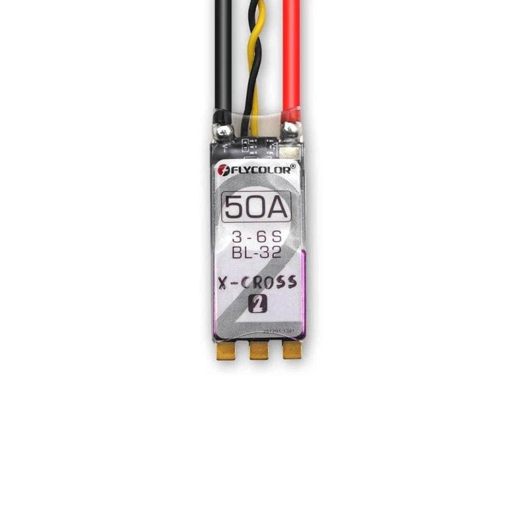  Flycolor X-Cross 2 50A 3-6s BLHeli_32 DSHOT 1200 Single ESC、mySite、merchandisen