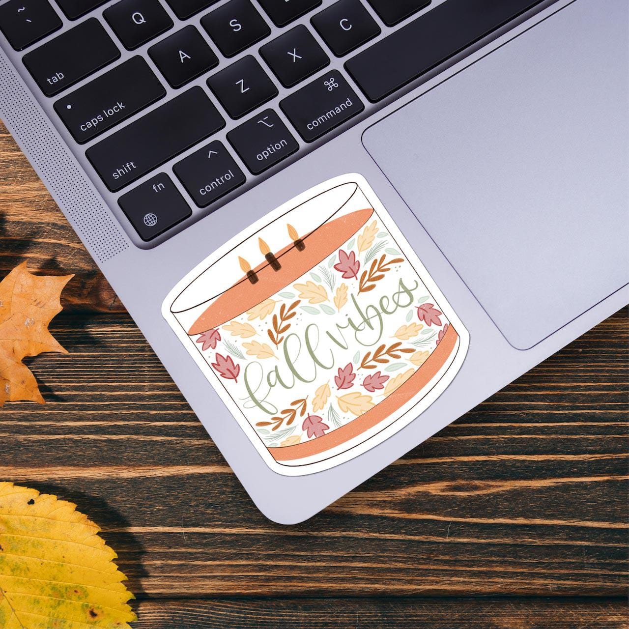  Fall Vibes Candle Sticker、mySite、elrpsem3k