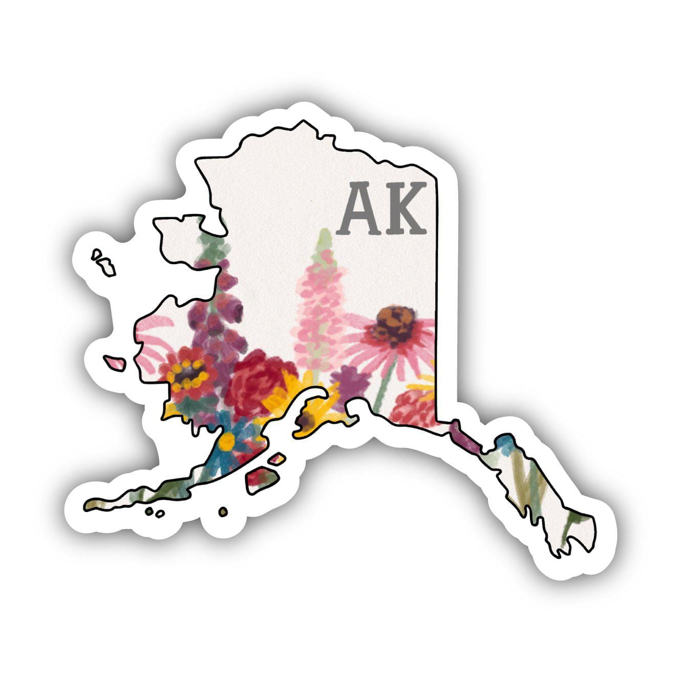  Alaska Painterly Pattern Sticker、mySite、ghnorth