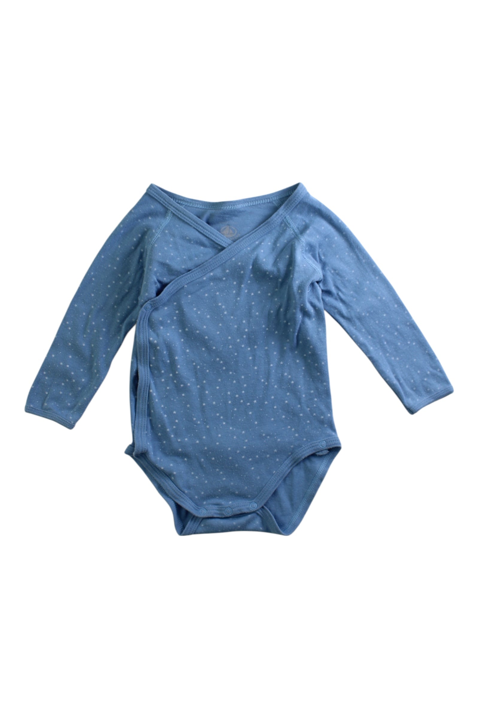 Petit Bateau Organic Cotton Long Sleeve Bodysuit 6-12M、mySite、g9winljtr