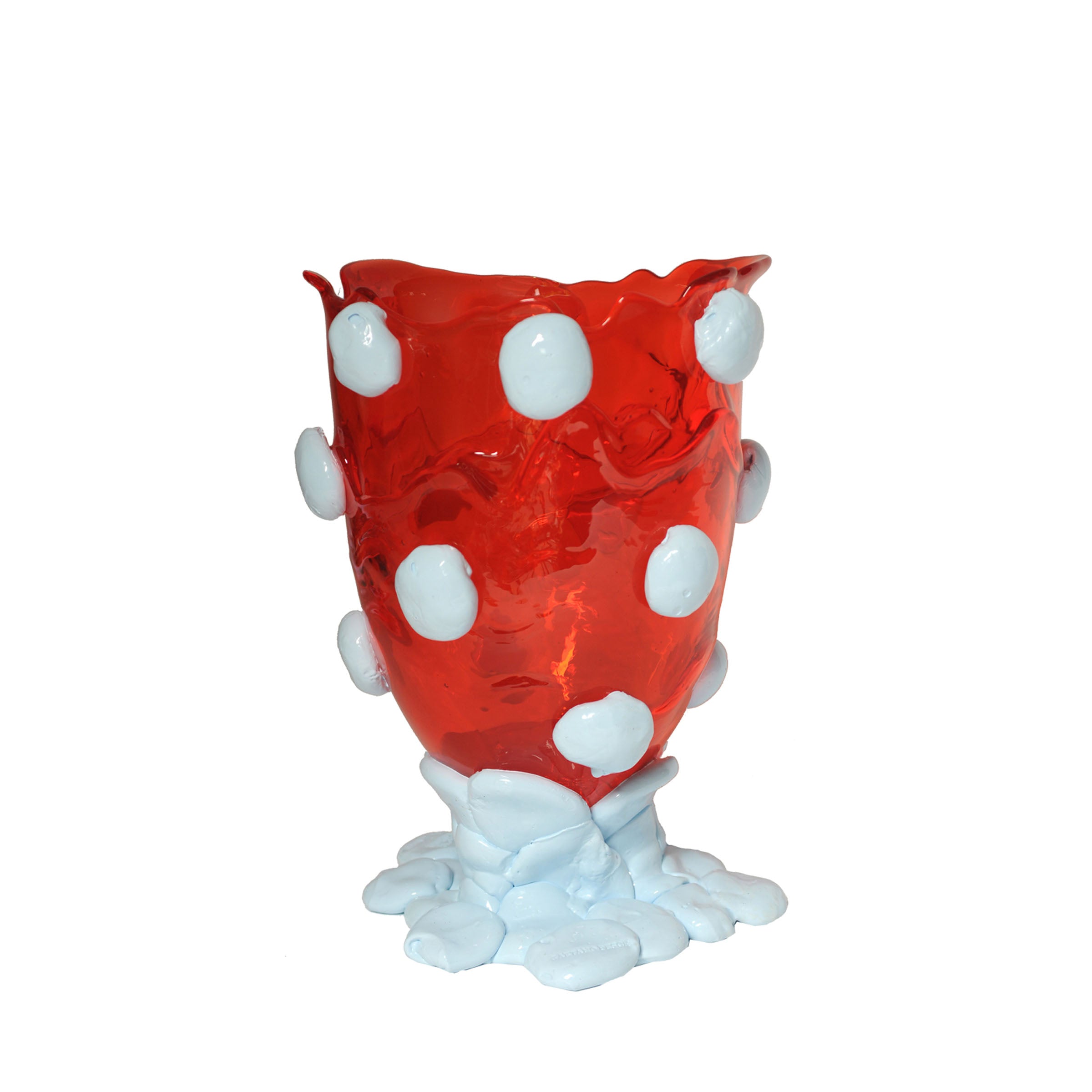 Resin Vase NUGGET Red and Light Blue by Gaetano Pesce for Fish Design、mySite、neckold