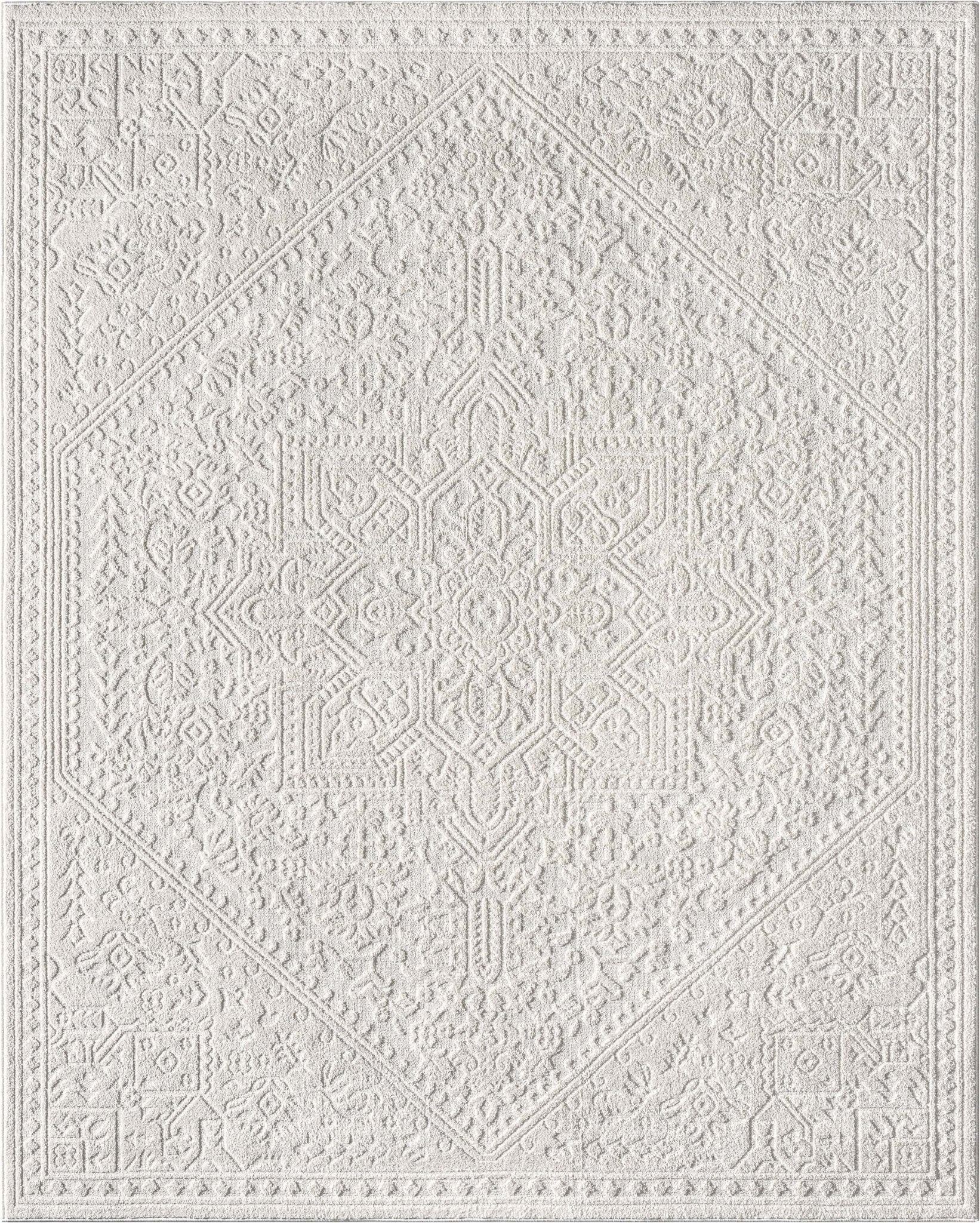 Cloud Medallion Heriz Soft Ivory Rug、mySite、gigharbornorthrealestate