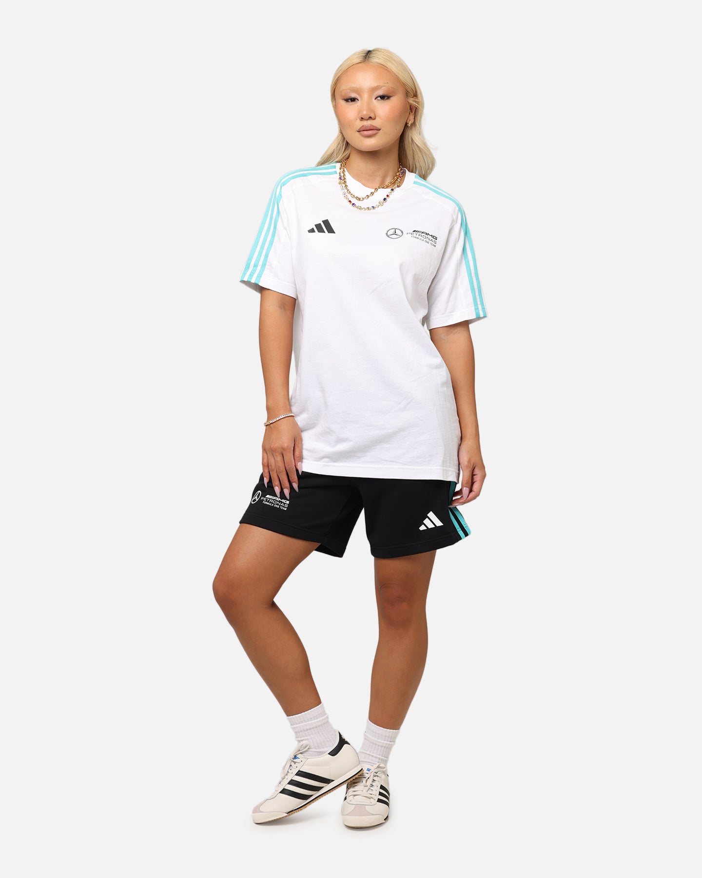 adidas x Mercedes-AMG PETRONAS Formula One F1 DNA T-Shirt White、mySite、zt4zffjzw