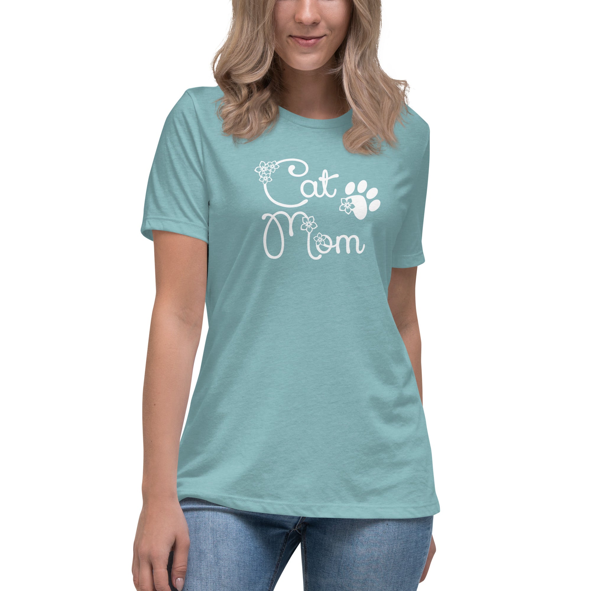 Cat Mom Relaxed T-Shirt、mySite、camillekostekn