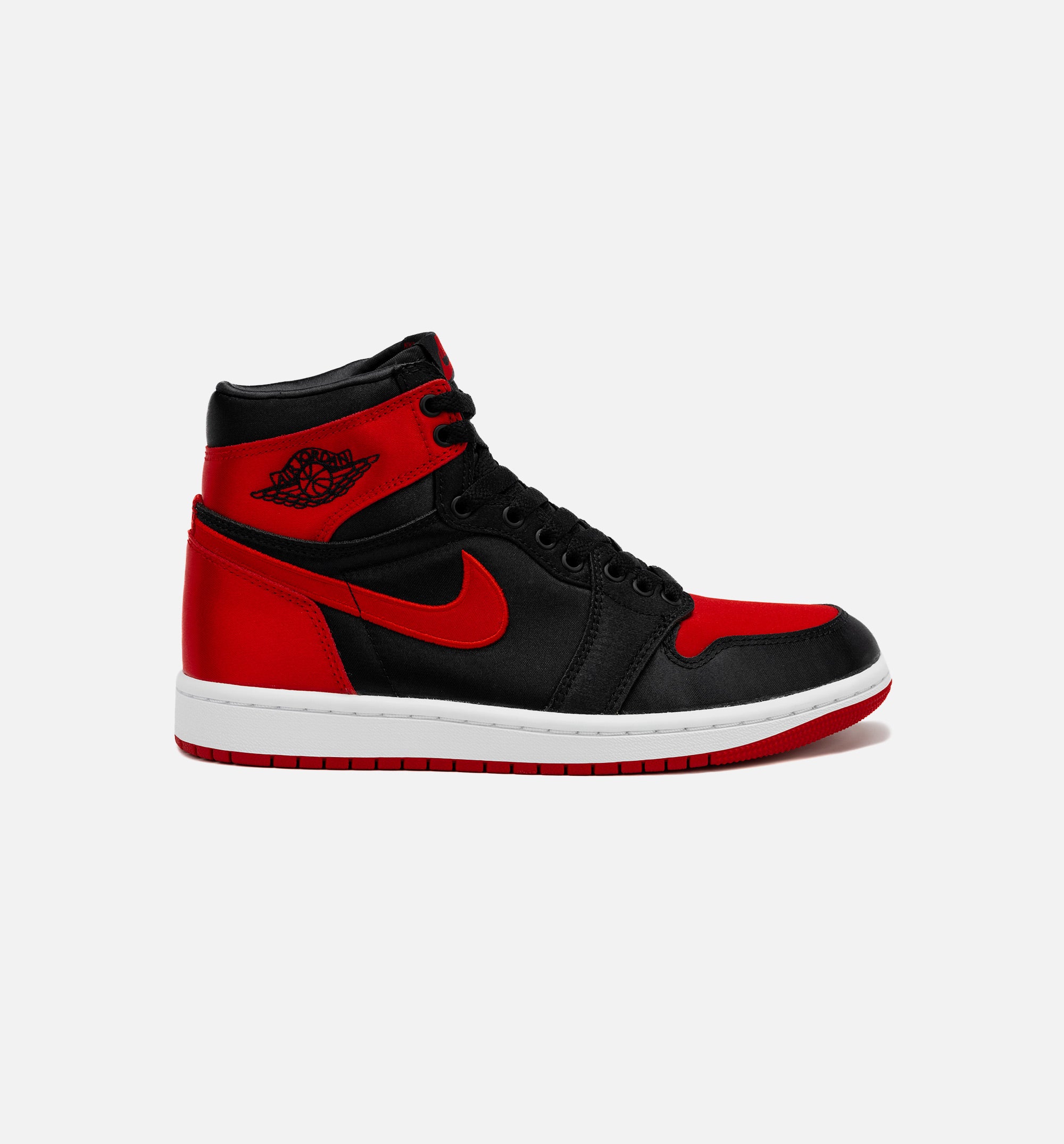 Air Jordan 1 Retro Hi OG Satin Bred Womens Lifestyle Shoe - Black/Red、mySite、dreamappss