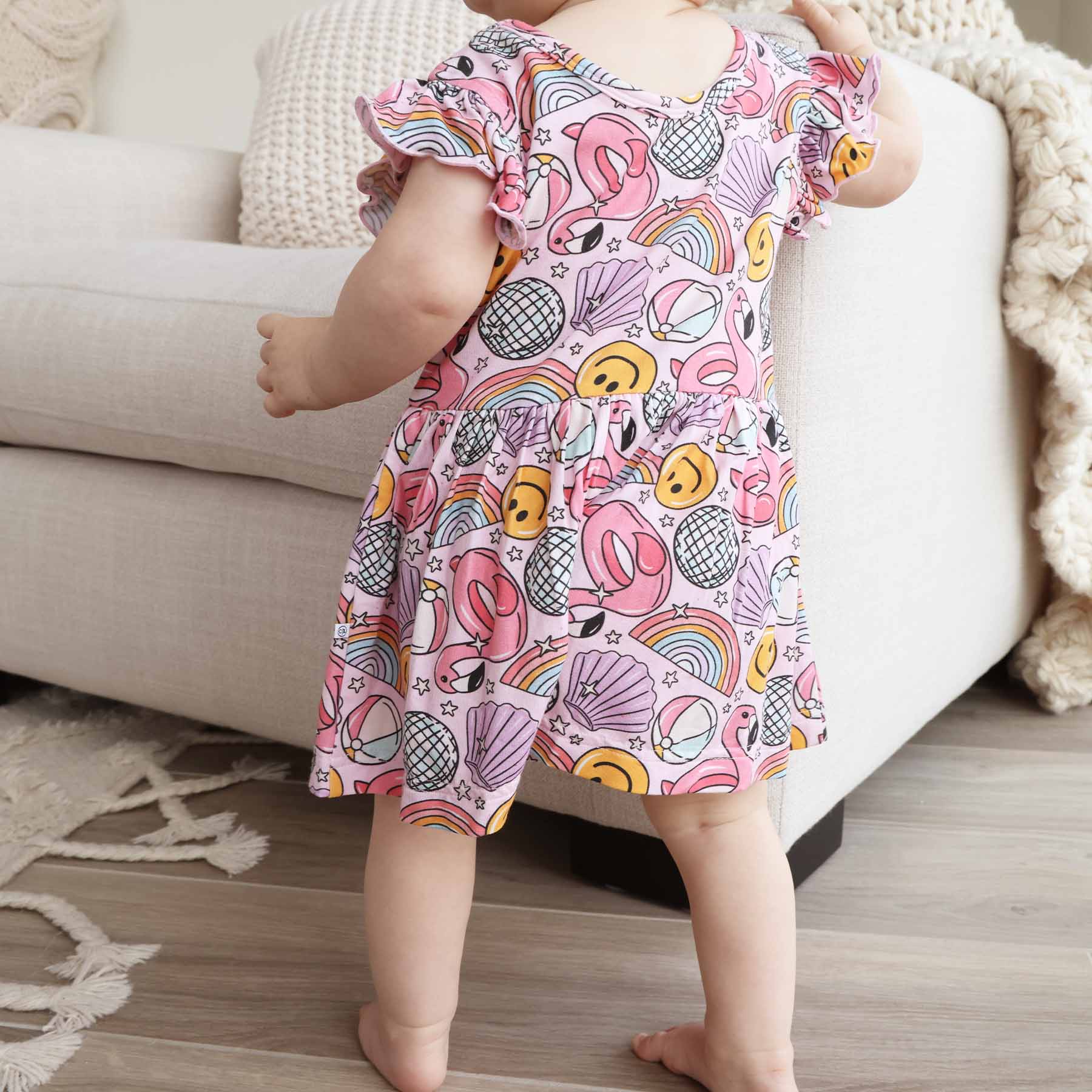  Sleeveless Twirl Bodysuit | Floatie Friends Pink、mySite、layawaytickets