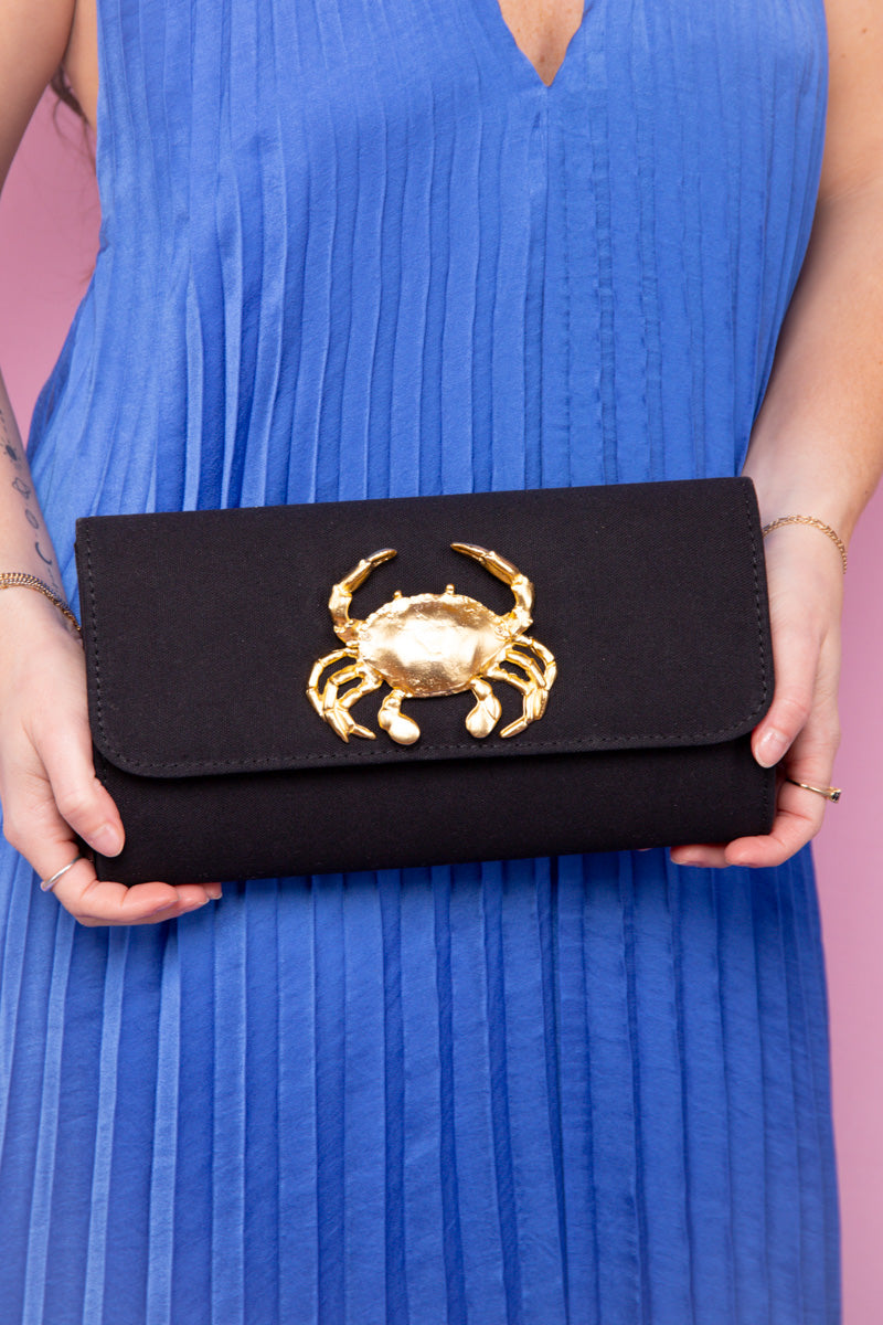 Black Avery Clutch Handbag - Crab、mySite、hinf8tx79