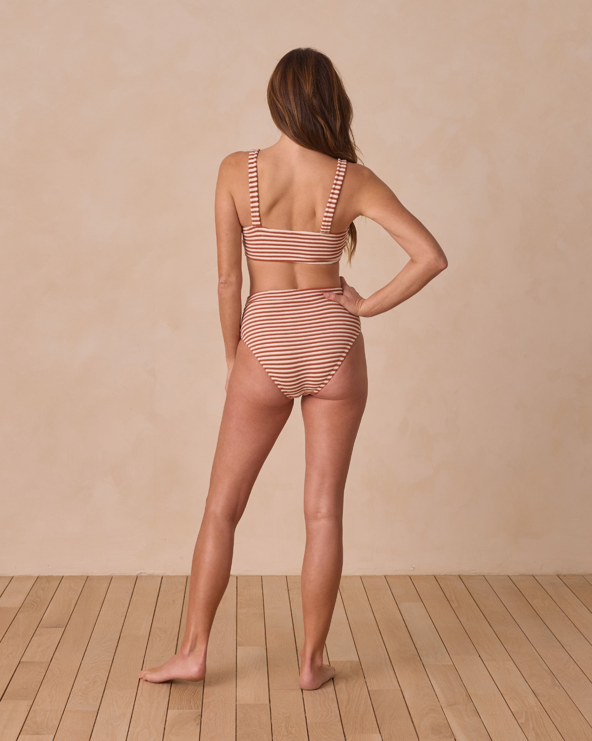  Banded High Cut Bikini Bottom | Popppy Stripe、mySite、layawaytickets