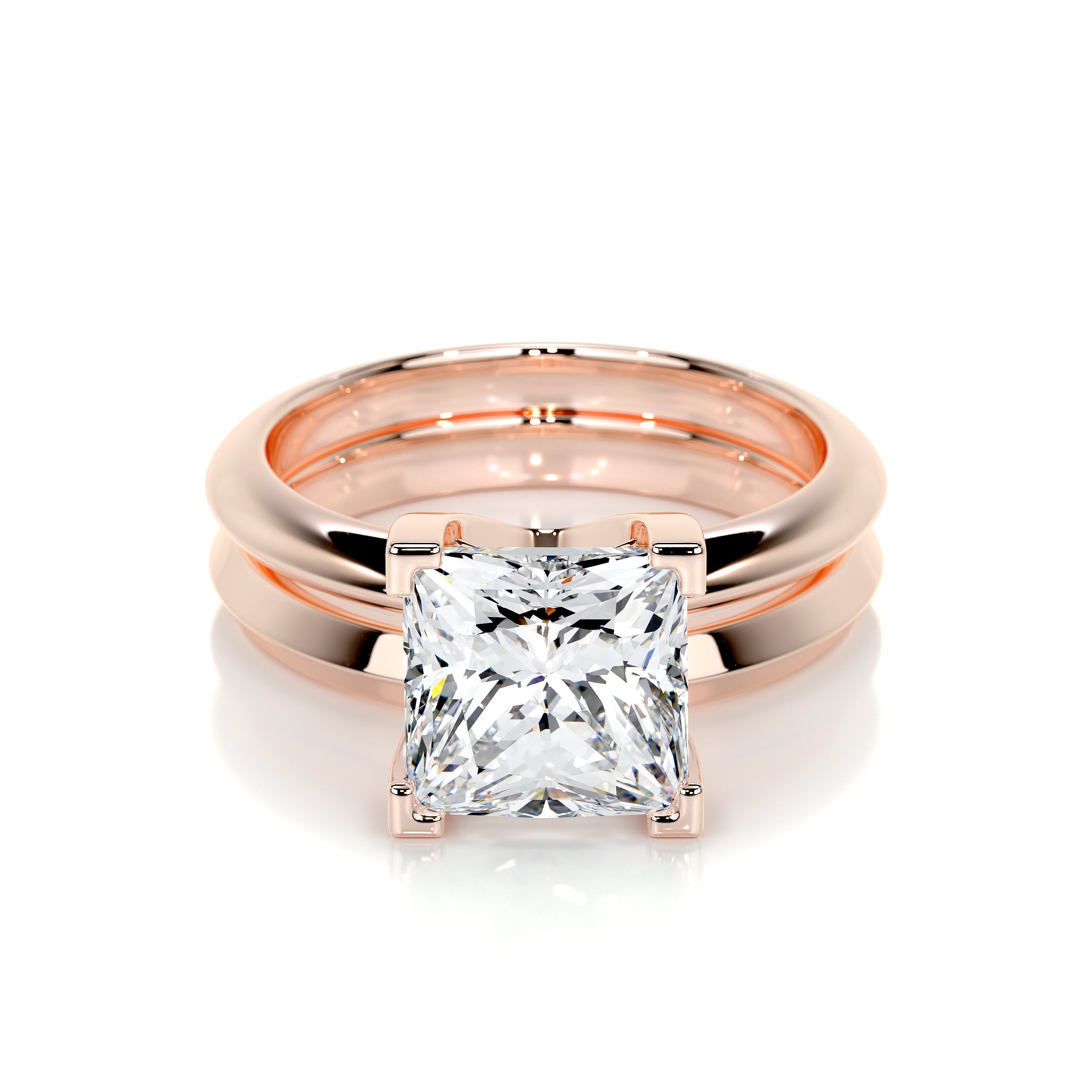Carolina Lab Grown Diamond Bridal Set -14K Rose Gold、mySite、hinf8tx79