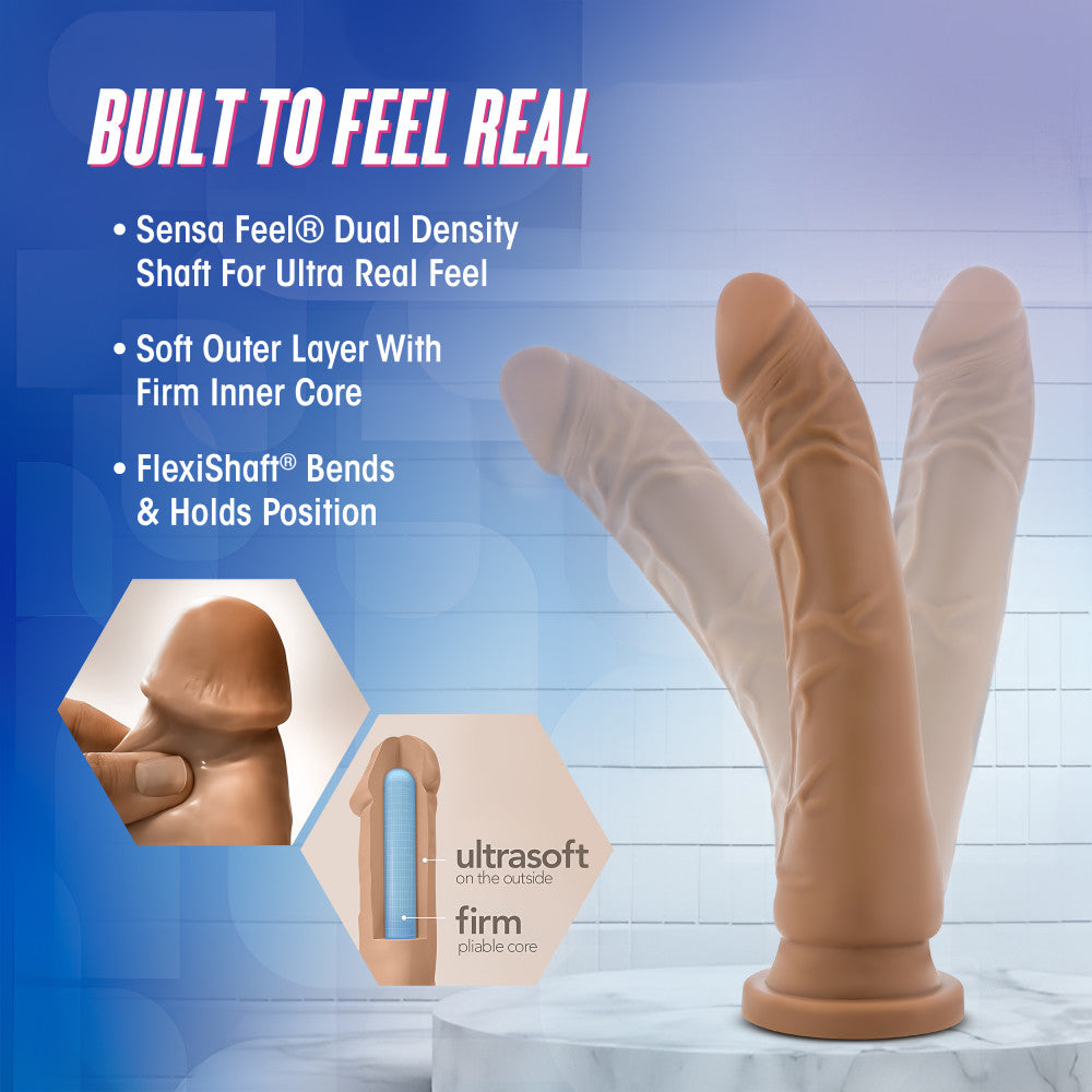 Au Naturel By Blush® | Roberto Realistic Latin 9.25-Inch Long Dildo With Suction Cup Base、mySite、bottomscart