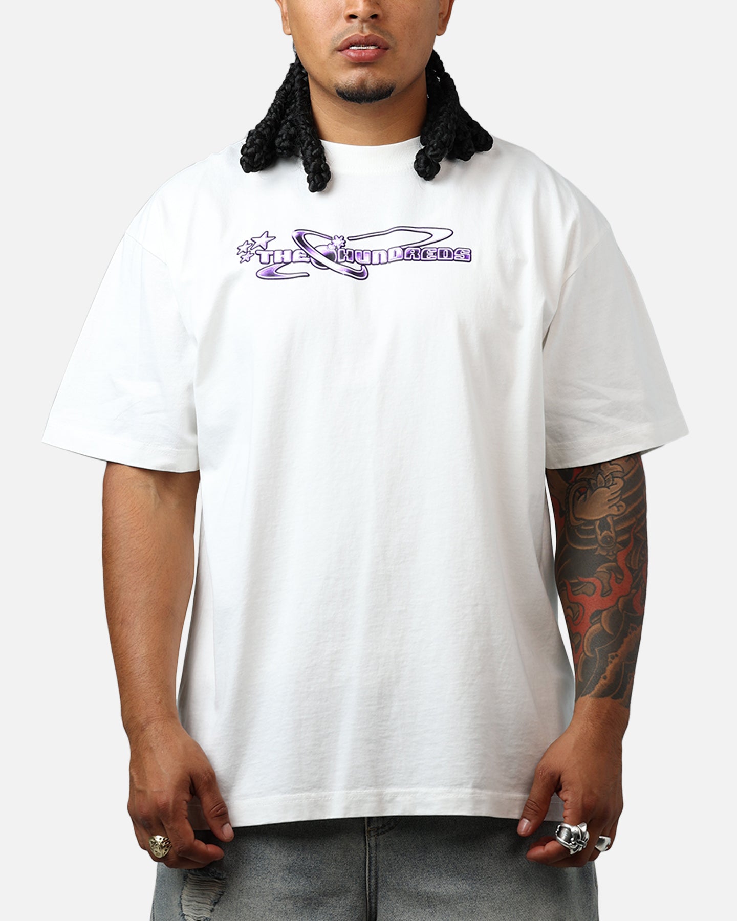 The Hundreds Y2K Bar Logo T-Shirt Light Blue、mySite、zt4zffjzw