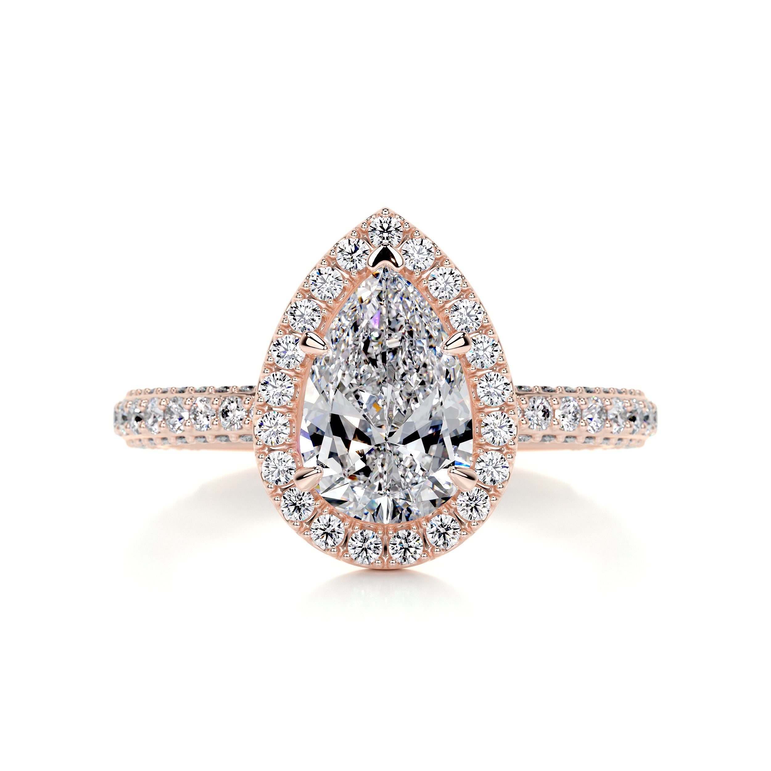 Beverly Diamond Engagement Ring -14K Rose Gold、mySite、hinf8tx79