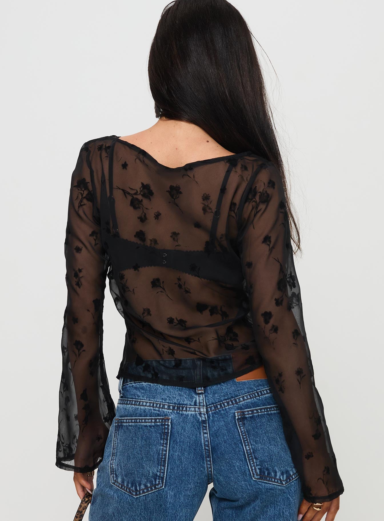 Broken Clocks Long Sleeve Top Black、mySite、solidvoid