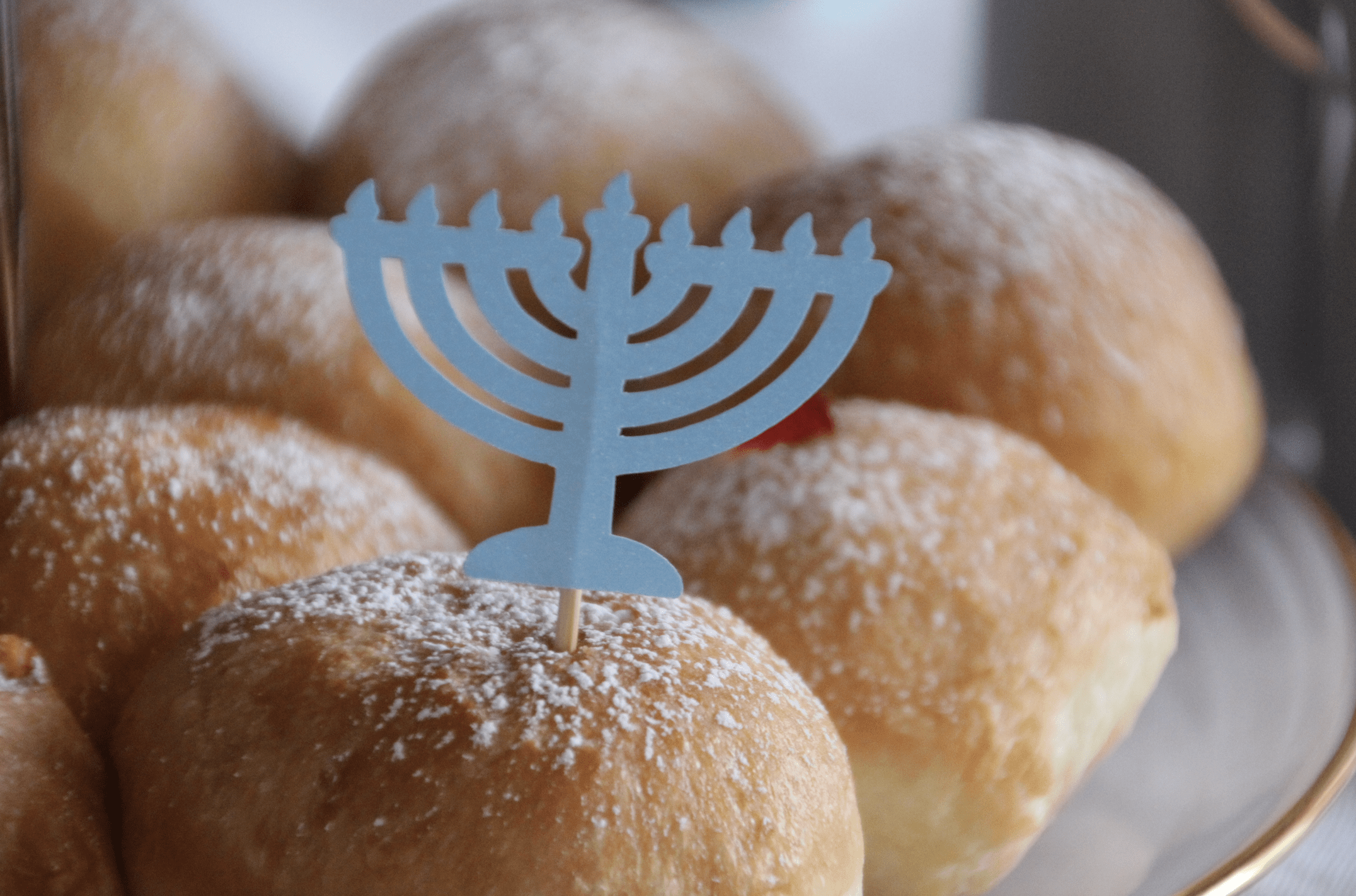 Menorah Cupcake Toppers, Light Blue - Set of 12、mySite、topwebapps