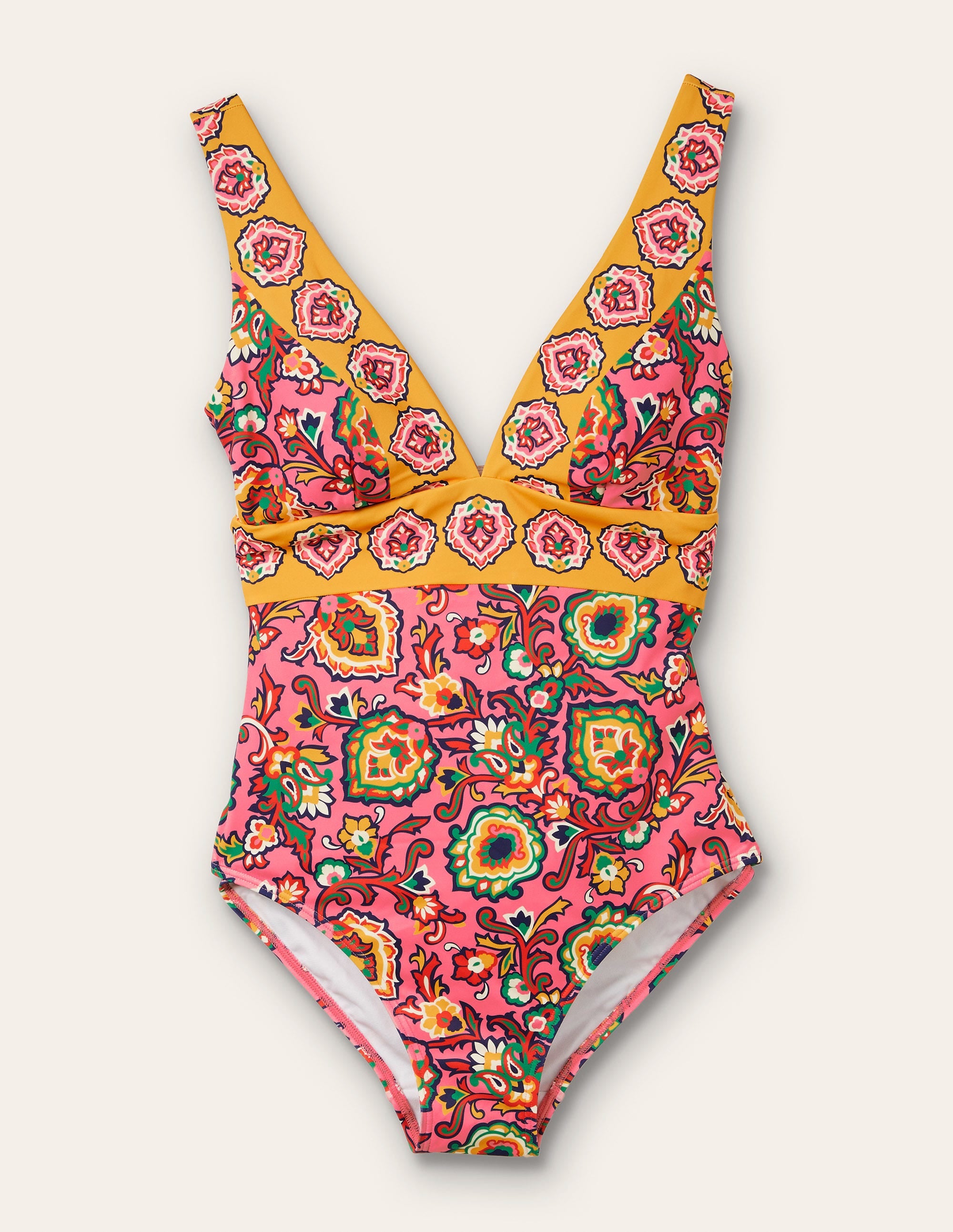  Porto V-Neck Swimsuit-Azalea, Decorative Blooms、mySite、ashleygrahame