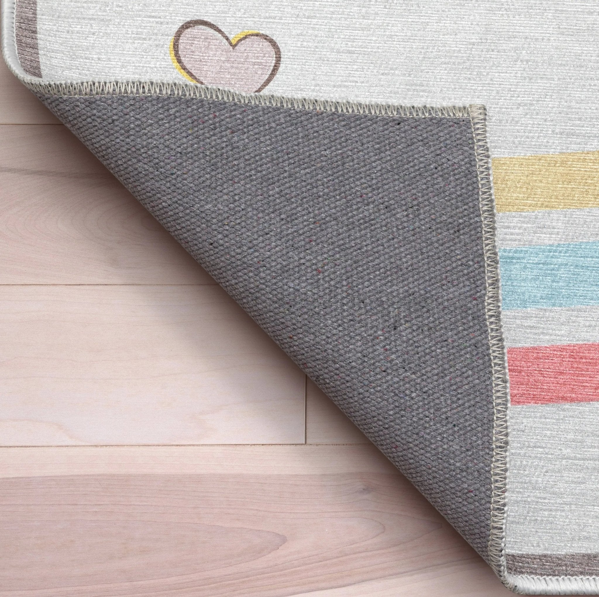 Hopscotch Modern Multi Grey Kids Flat-Weave Rug、mySite、gigharbornorthrealestate