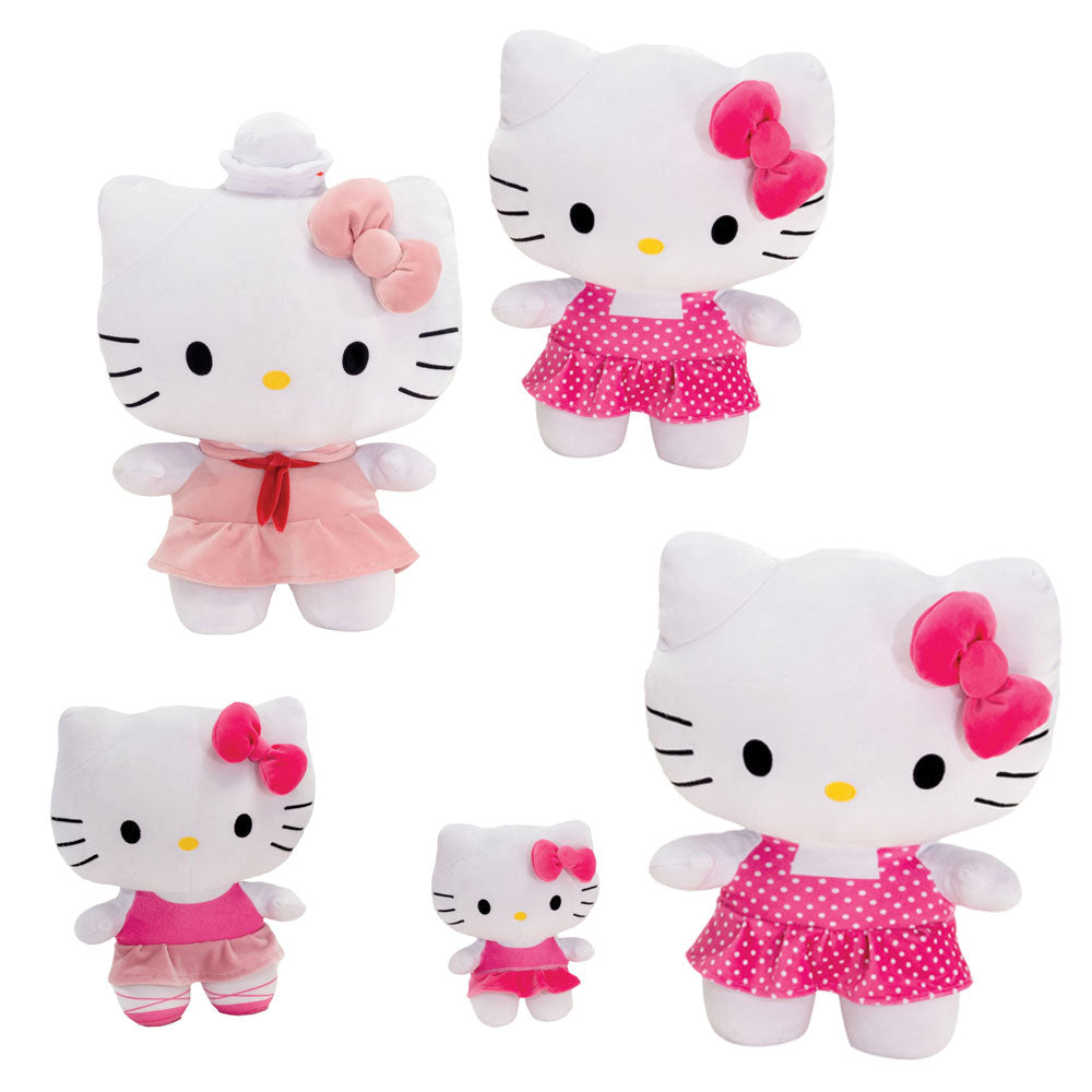 HELLO KITTY - 6IN 4 ASST. DRESSES - BALLERINA, SAILOR, POLKA DOT OR PINK、mySite、g9winljtr