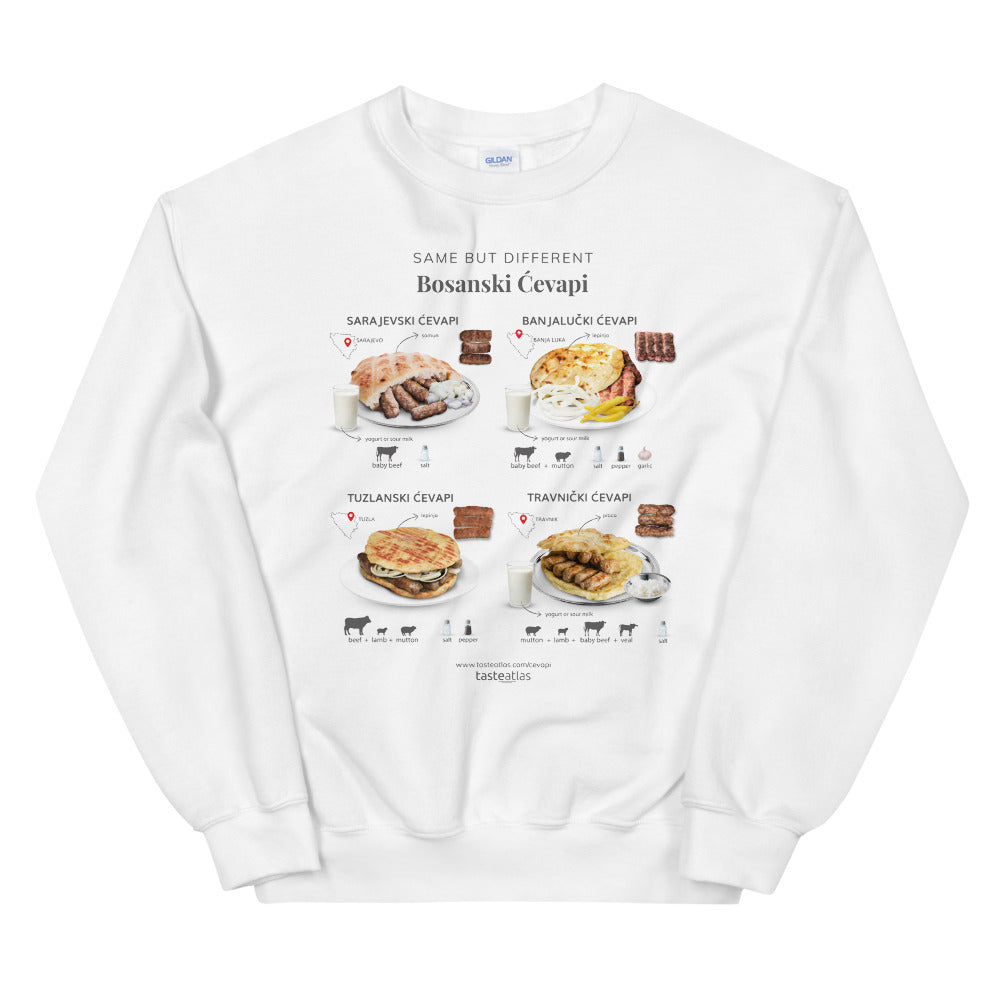 Same But Different Bosanski evapi Unisex Sweatshirt、mySite、camillekostekn