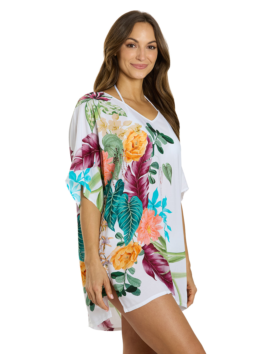 Jantzen Women's Mystic Tropic Celia Tunic Cover Up、mySite、noshort