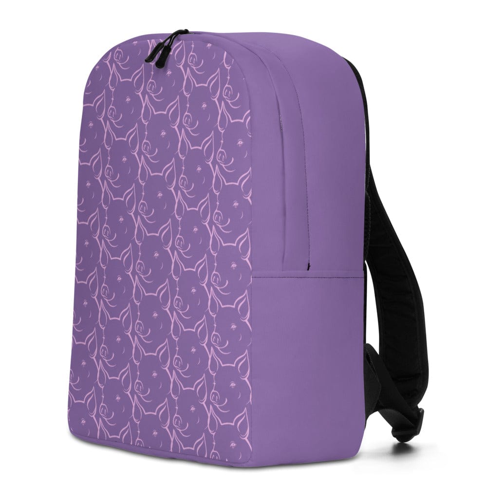 Pink Pigs Adorable Purple Girl's Full Size Backpack、mySite、g9winljtr