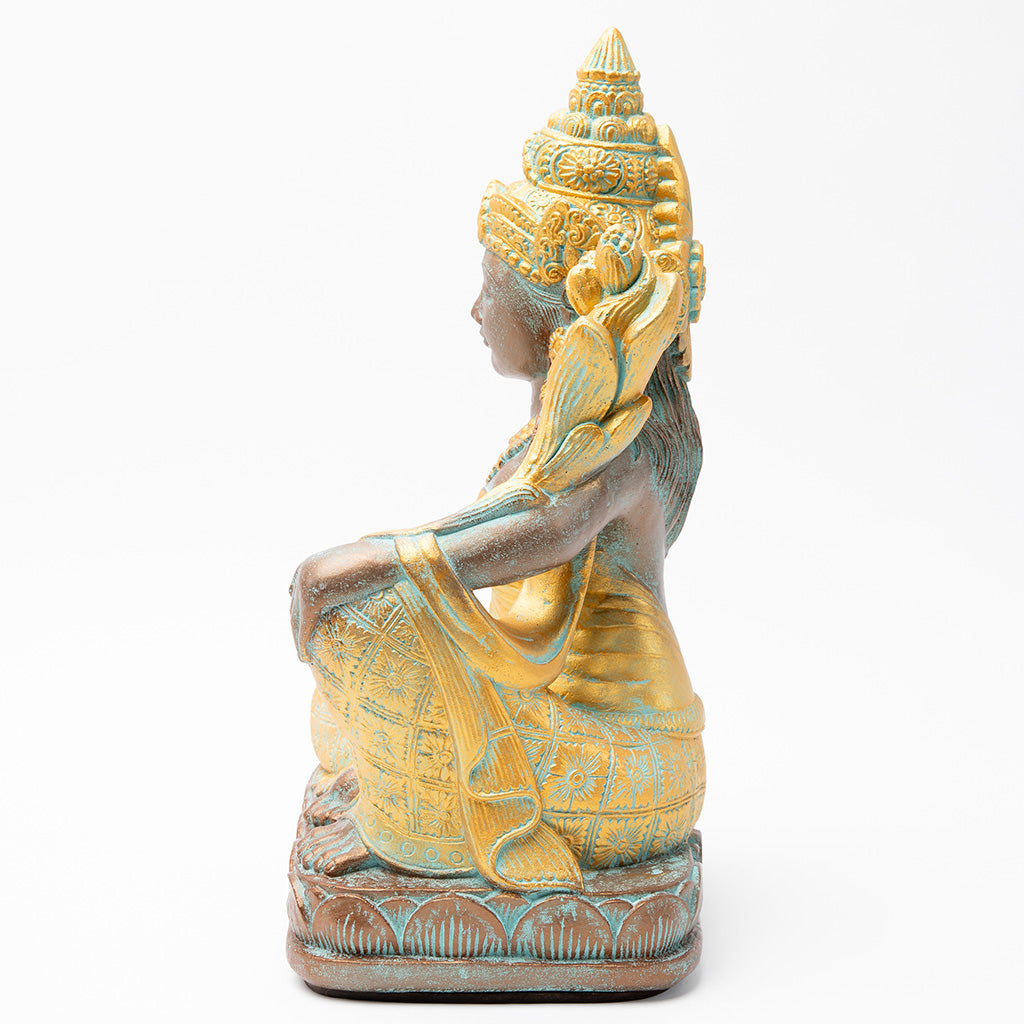 Patina & Gold Tara Buddha Statue、mySite、topwebapps