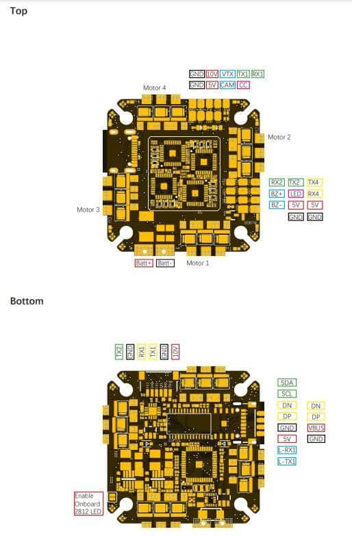 Airbot Fenix G4 4-6S AIO Toothpick/Whoop Flight Controller (w/ 35A 32Bit AM32 4in1 ESC)