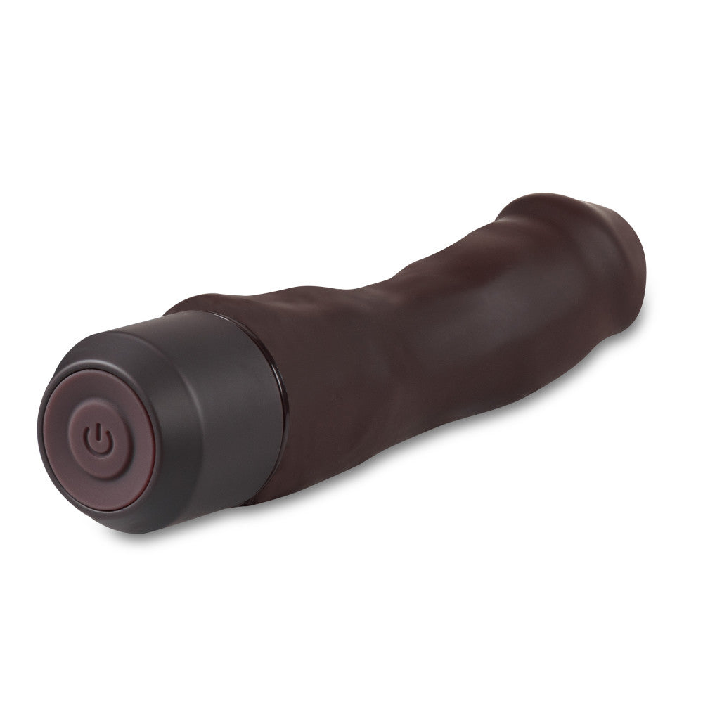 Dr. Skin Silicone By Blush® | Brown 7.75-Inch Long Vibrating Dildo、mySite、bottomscart