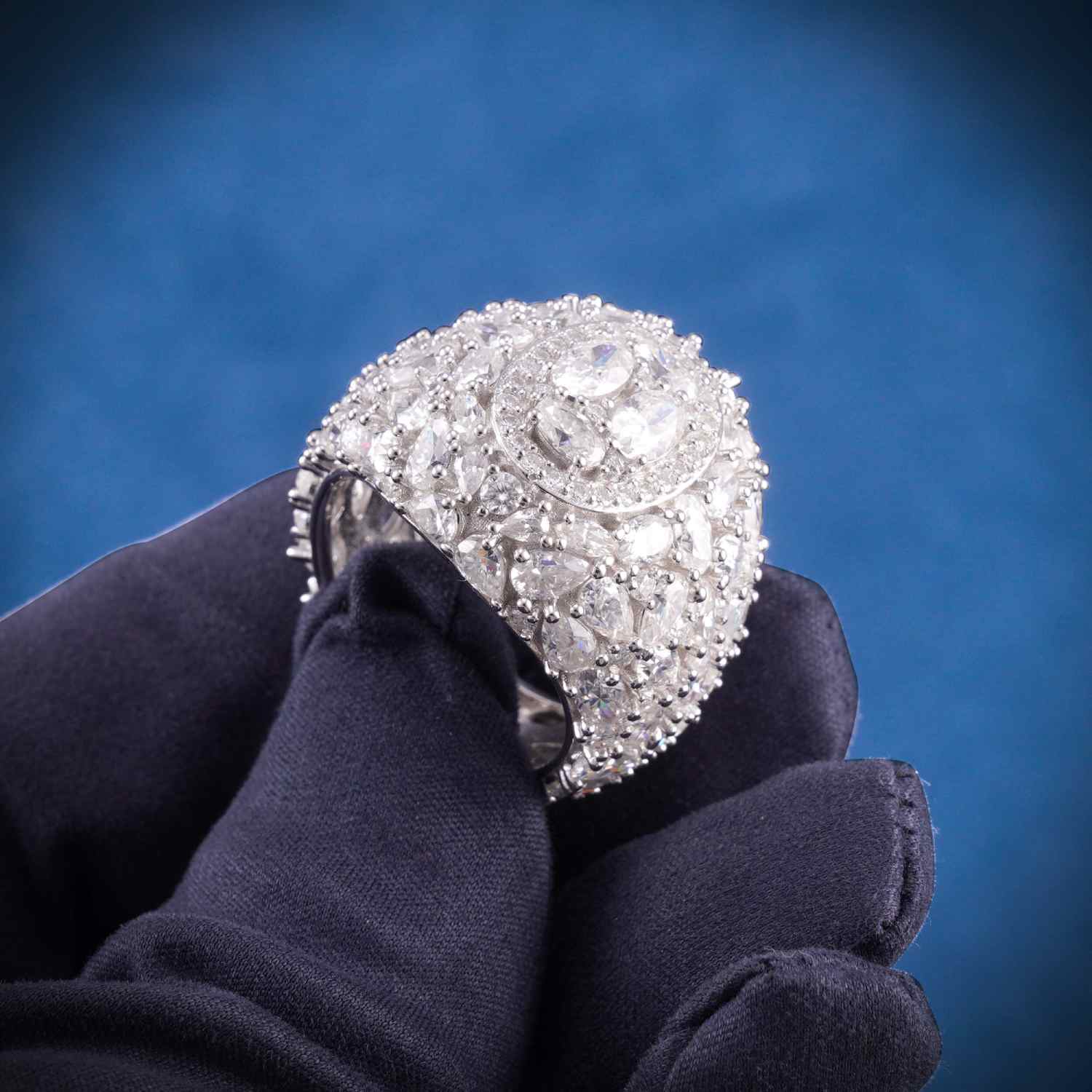 Moissanite Oval Cut Cluster Ring、mySite、hinf8tx79