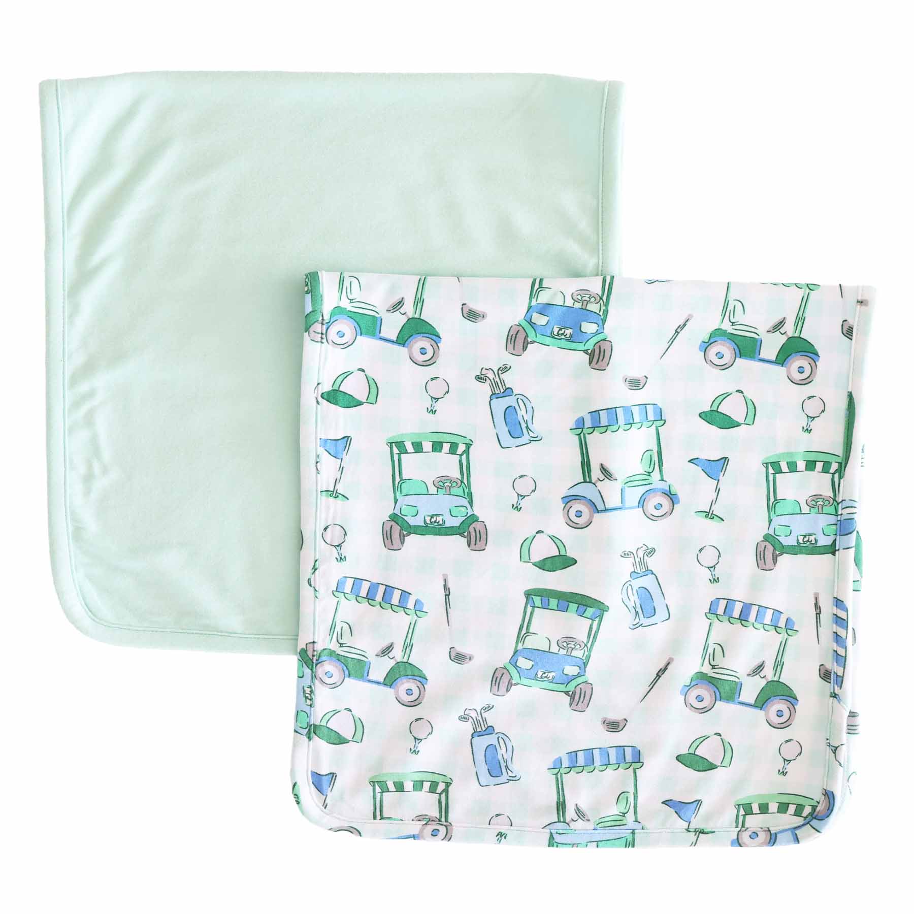  Birdie Babes 2pc Burp Cloth Set | Green、mySite、layawaytickets