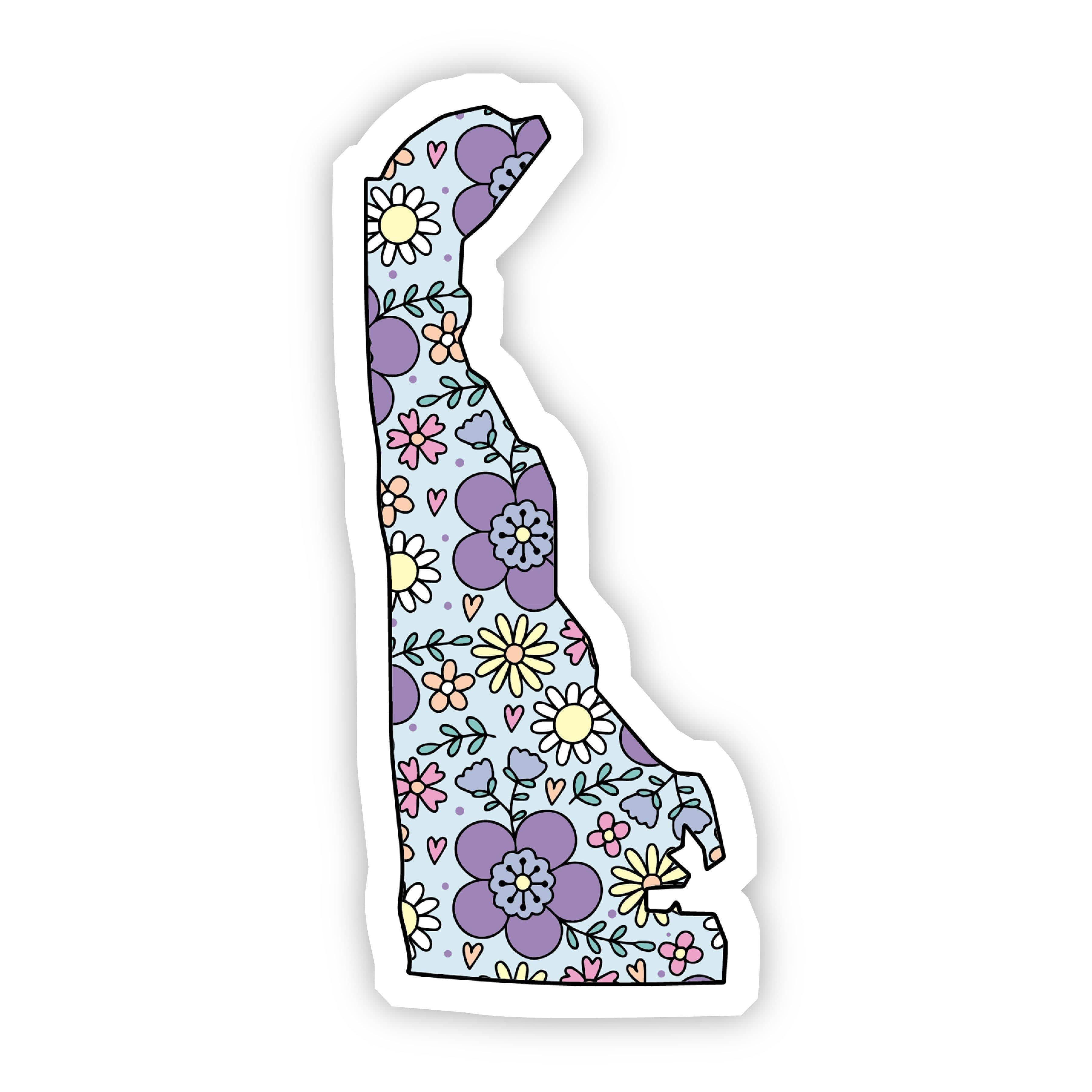  Delaware Floral Sticker、mySite、elrpsem3k