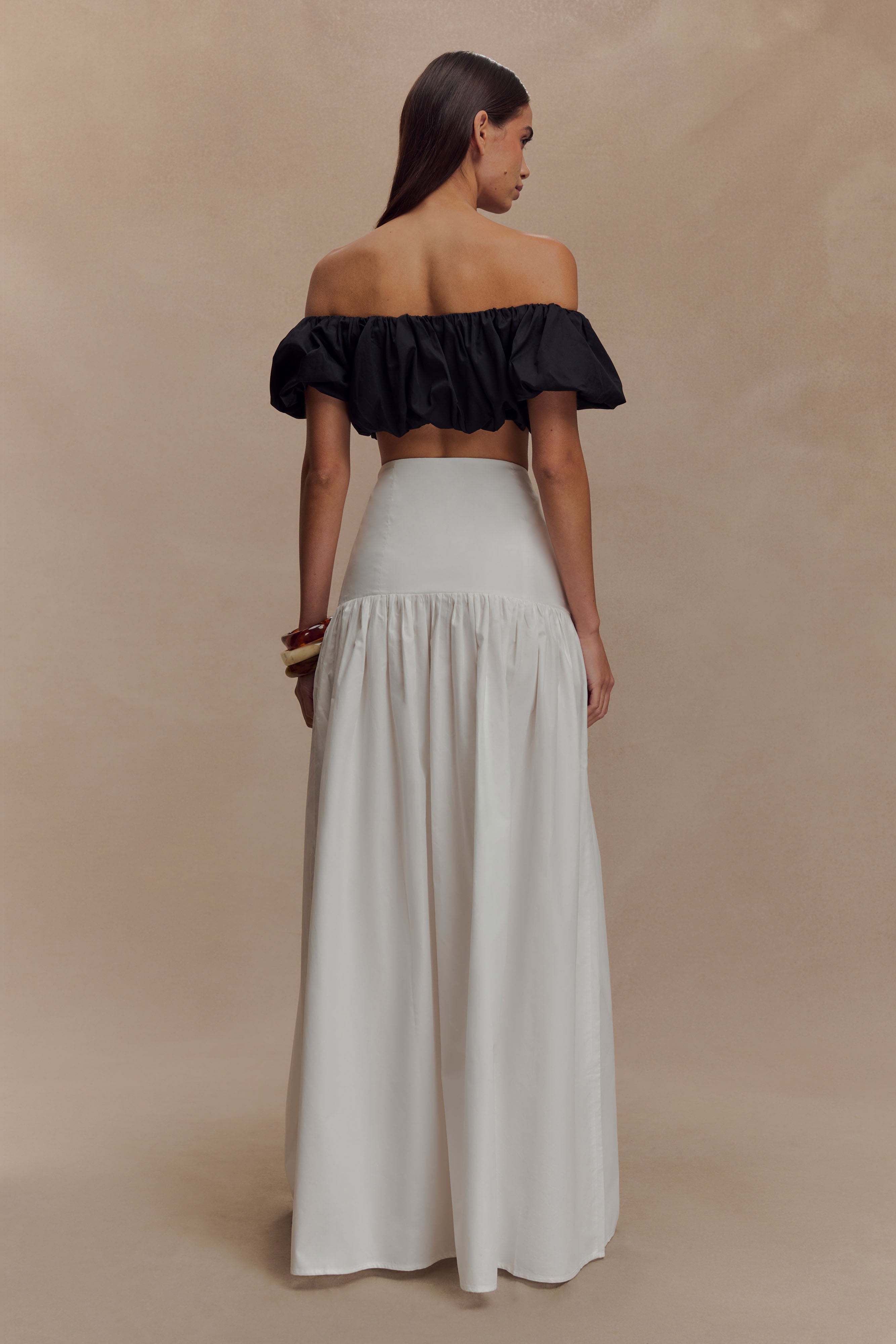 Autumn Maxi Skirt - White、mySite、solidvoid