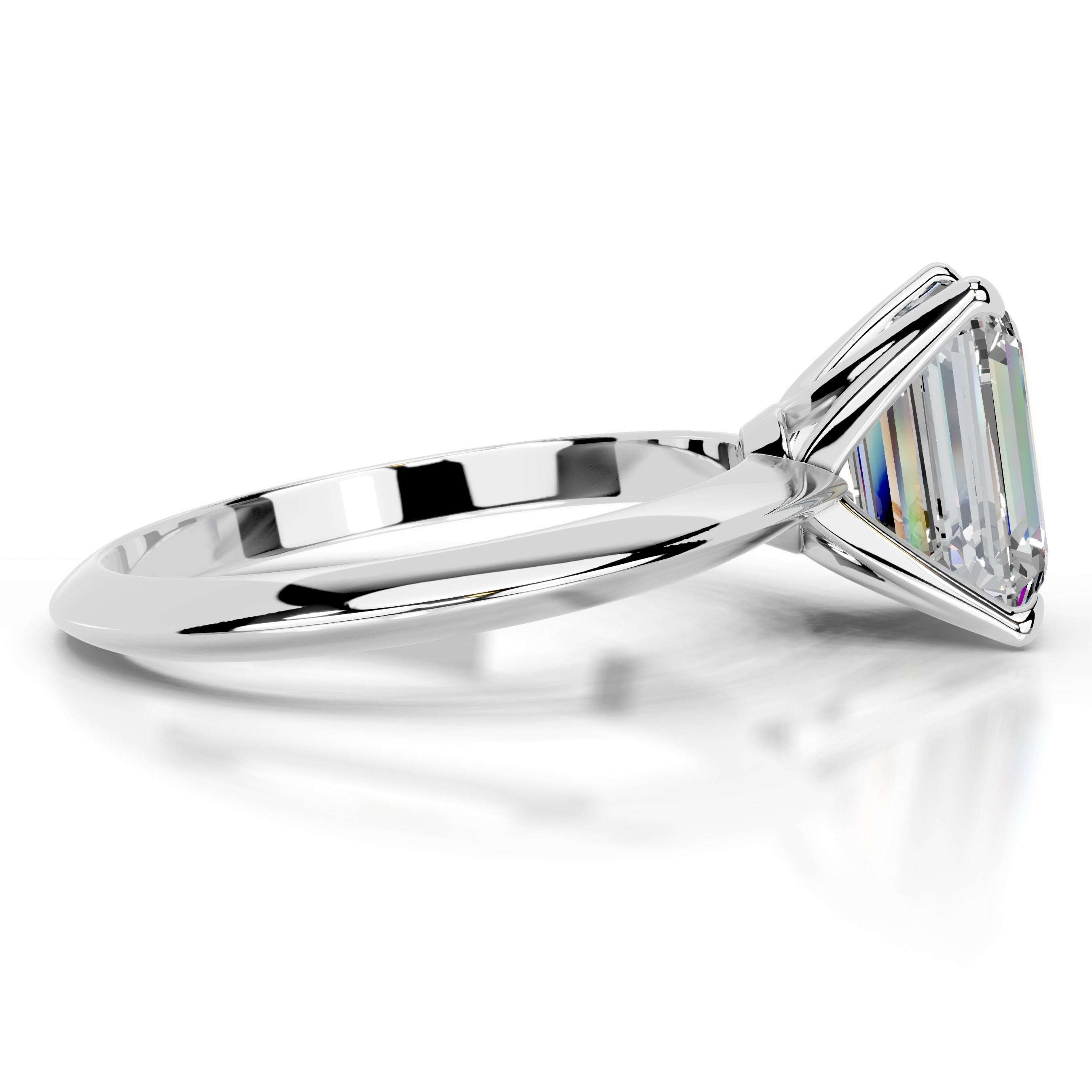 Evie Moissanite Ring - Platinum、mySite、hinf8tx79