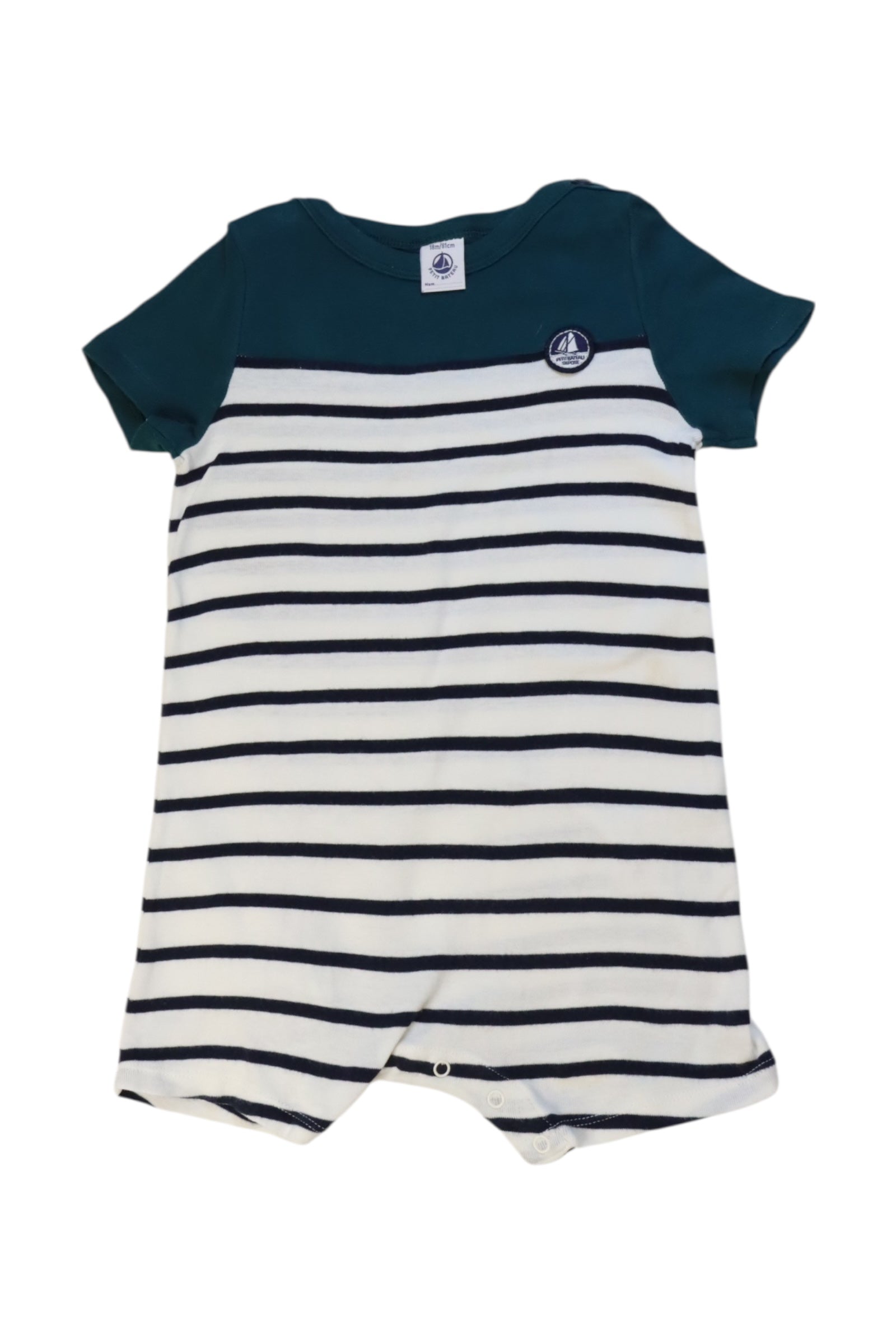 Petit Bateau Striped Romper 12-18M、mySite、g9winljtr