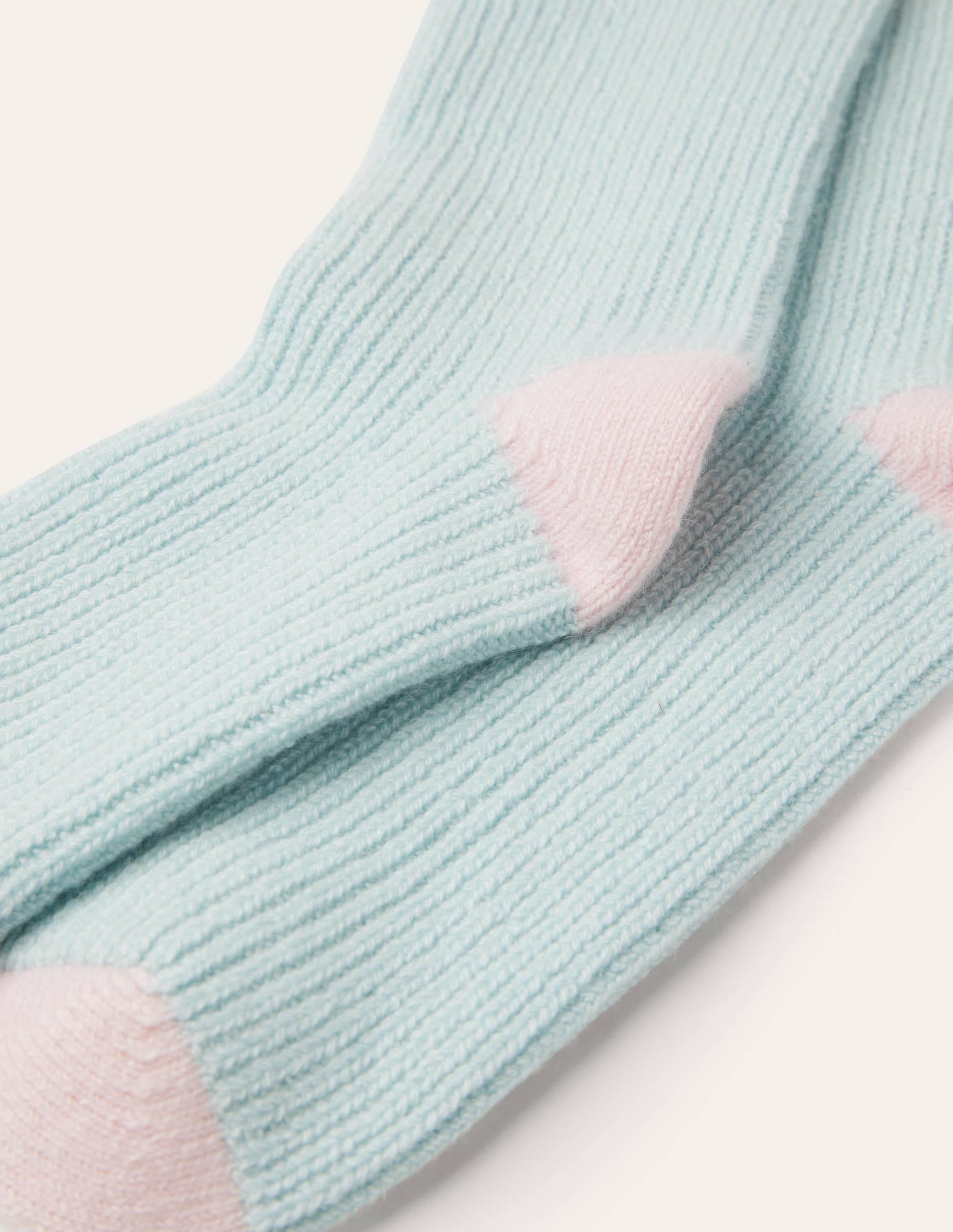  Cashmere Bed Socks-Fresh Water/Grey/Milkshake、mySite、ashleygrahame
