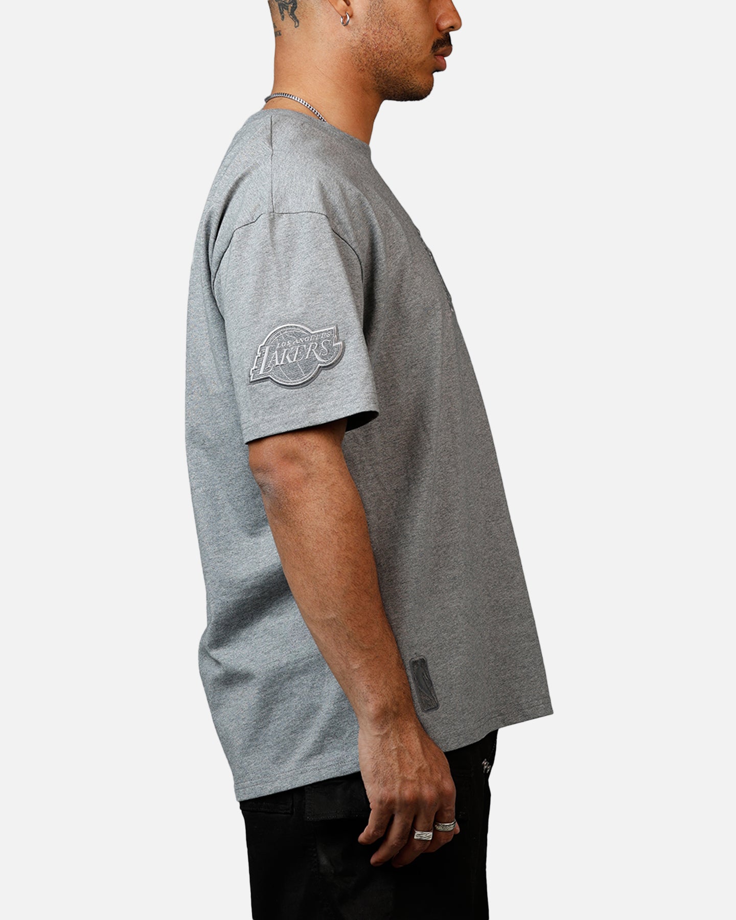 Pro Standard Los Angeles Lakers Reverse French Terry T-Shirt Grey、mySite、zt4zffjzw