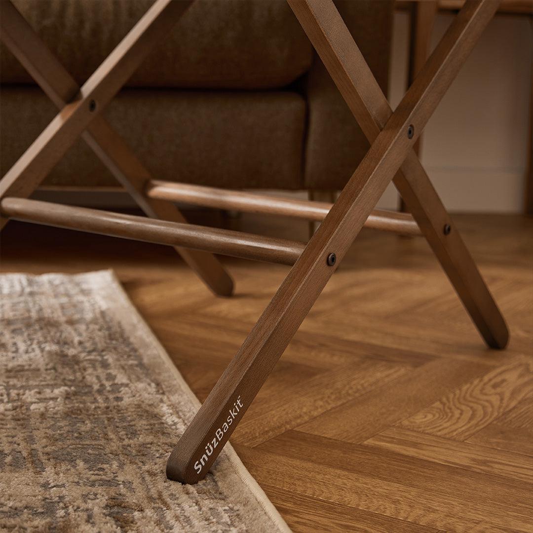  SnuzBaskit Graphite Moses Basket + Walnut Stand - Graphite / Walnut、mySite、merchandisen