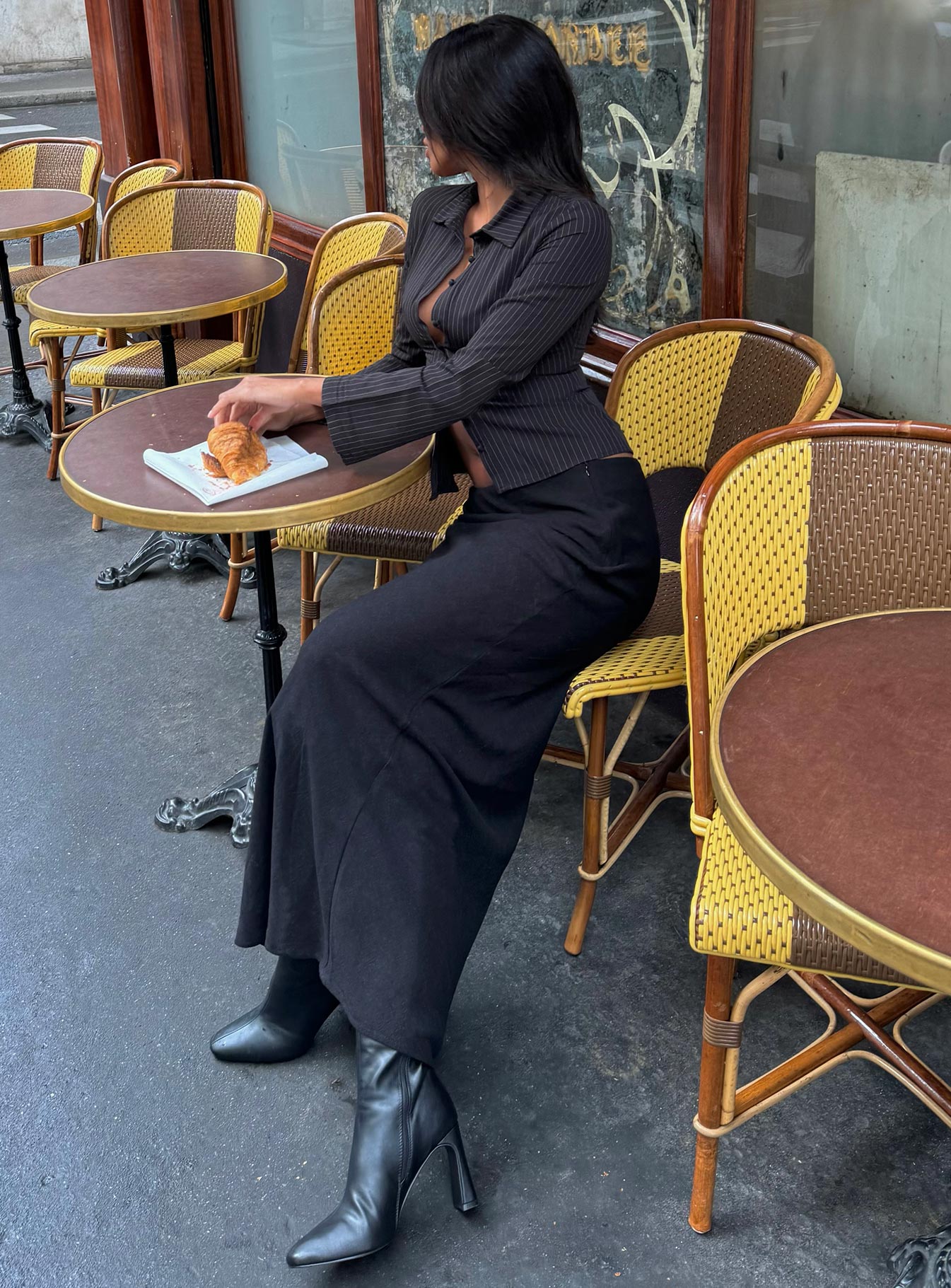 Jodie Maxi Skirt Black Petite、mySite、solidvoid