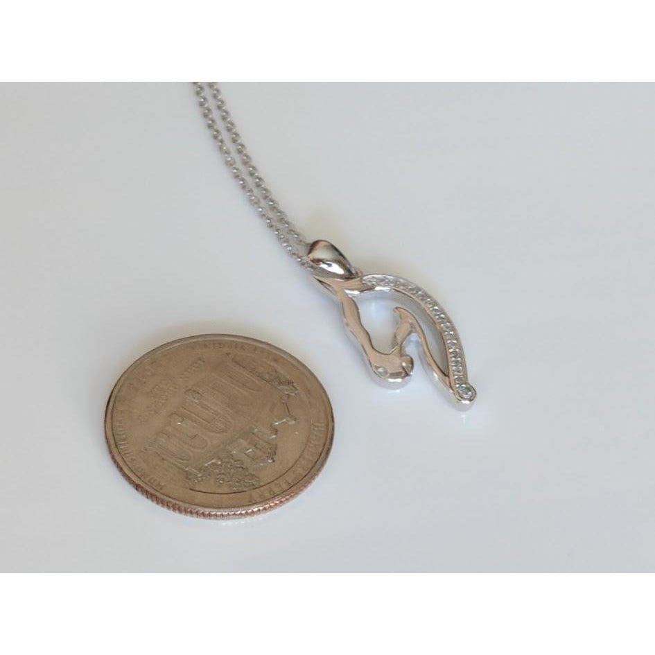 Horse Pendant with CZ in 925 Silver, Elegant and Beautiful!、mySite、g9winljtr
