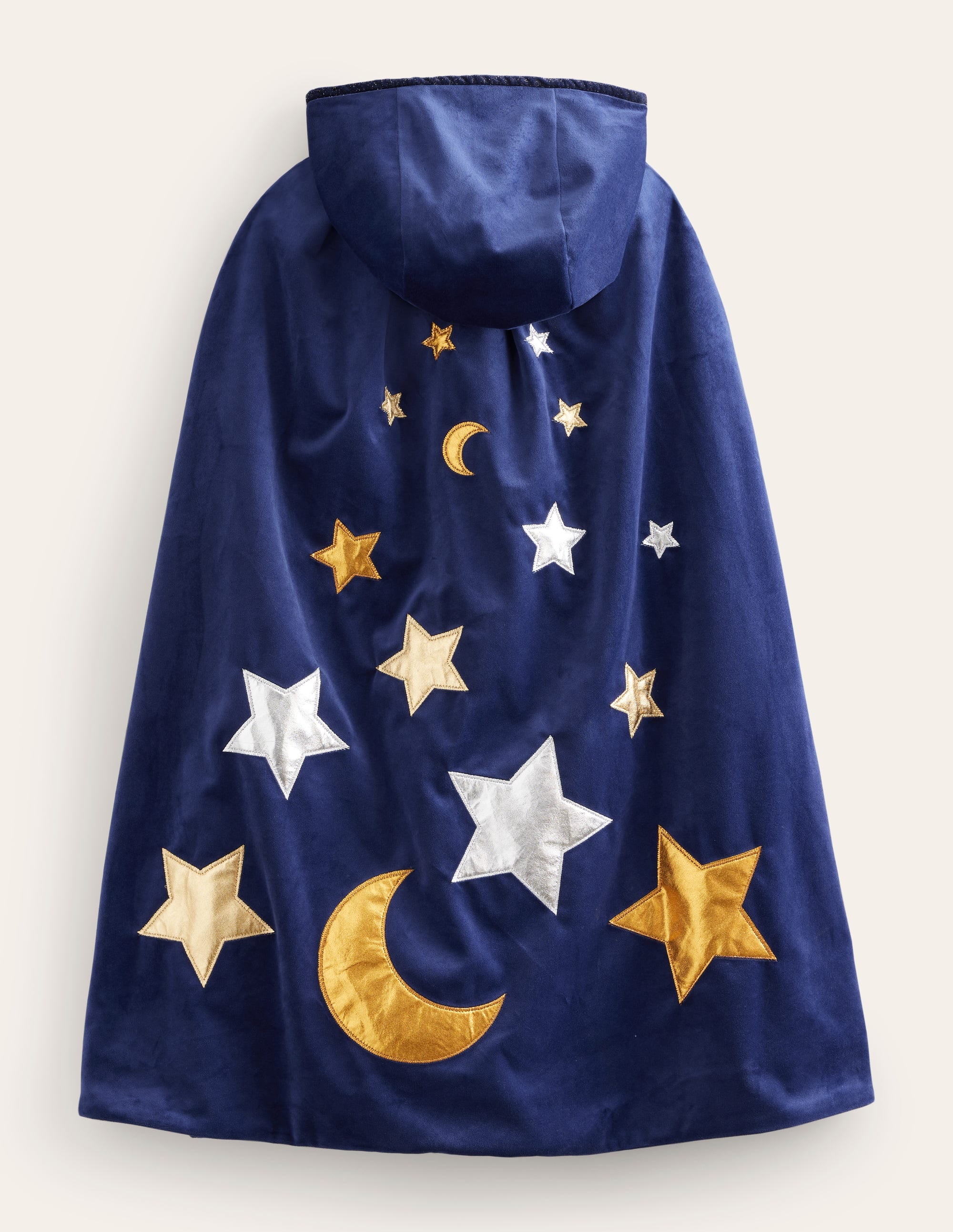  Embroidered Velvet Cape-College Navy、mySite、ashleygrahame