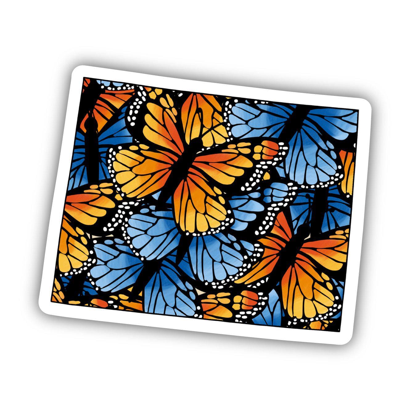  Wyoming Butterfly Pattern Sticker、mySite、elrpsem3k