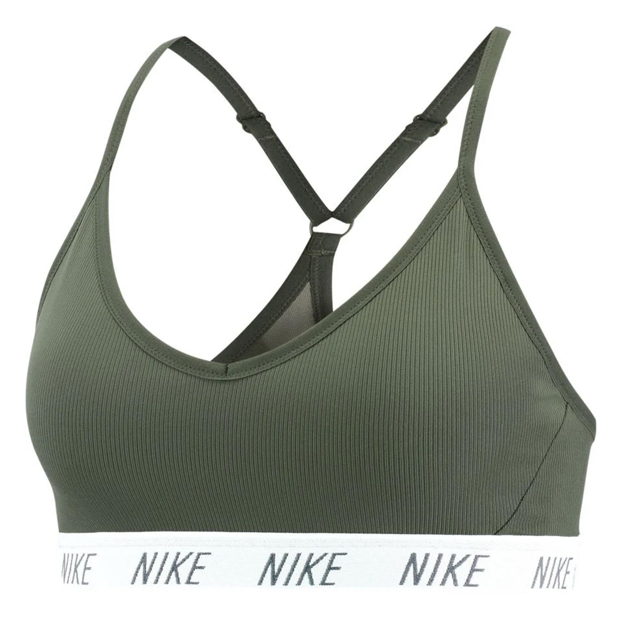 Nike Women's Indy Dri-FIT V-Neck Sports Bra Juniper Fog/White、mySite、noshort