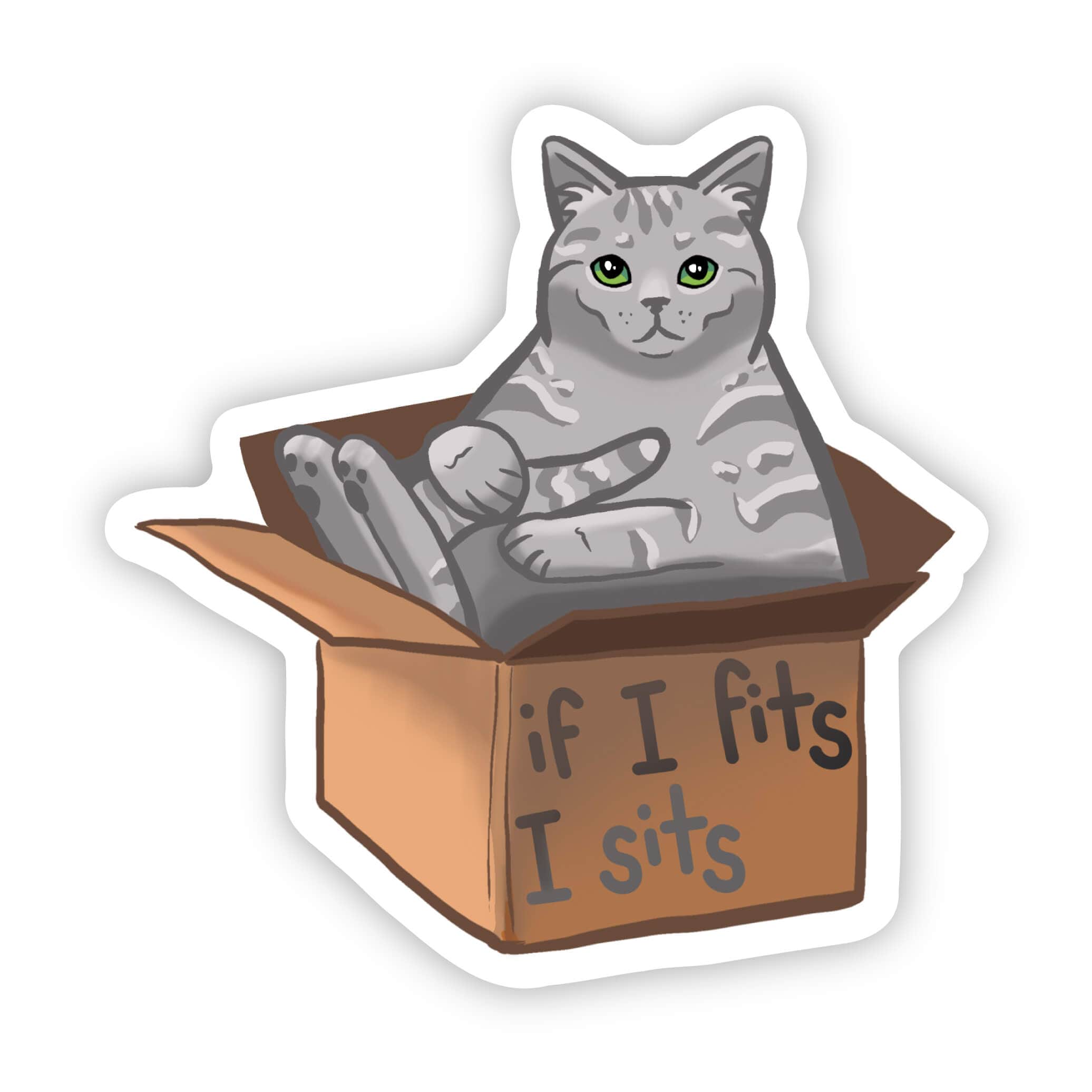  If I Fits I Sits Sticker、mySite、elrpsem3k