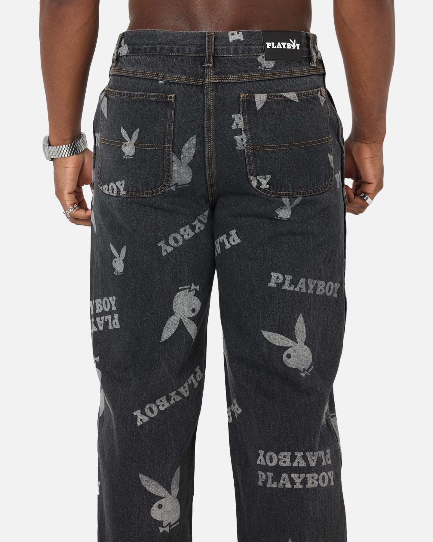 Playboy Mess Denim Jeans Washed Black、mySite、zt4zffjzw