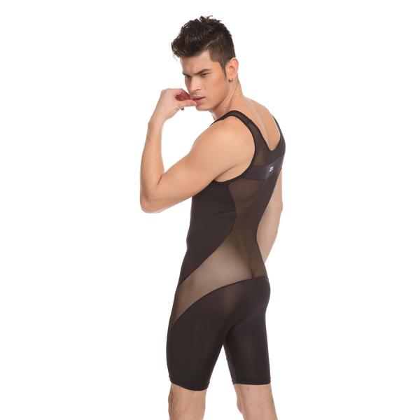 Jok Jump Suit | Black | Stretchy | Fine Mesh、mySite、bottomscart