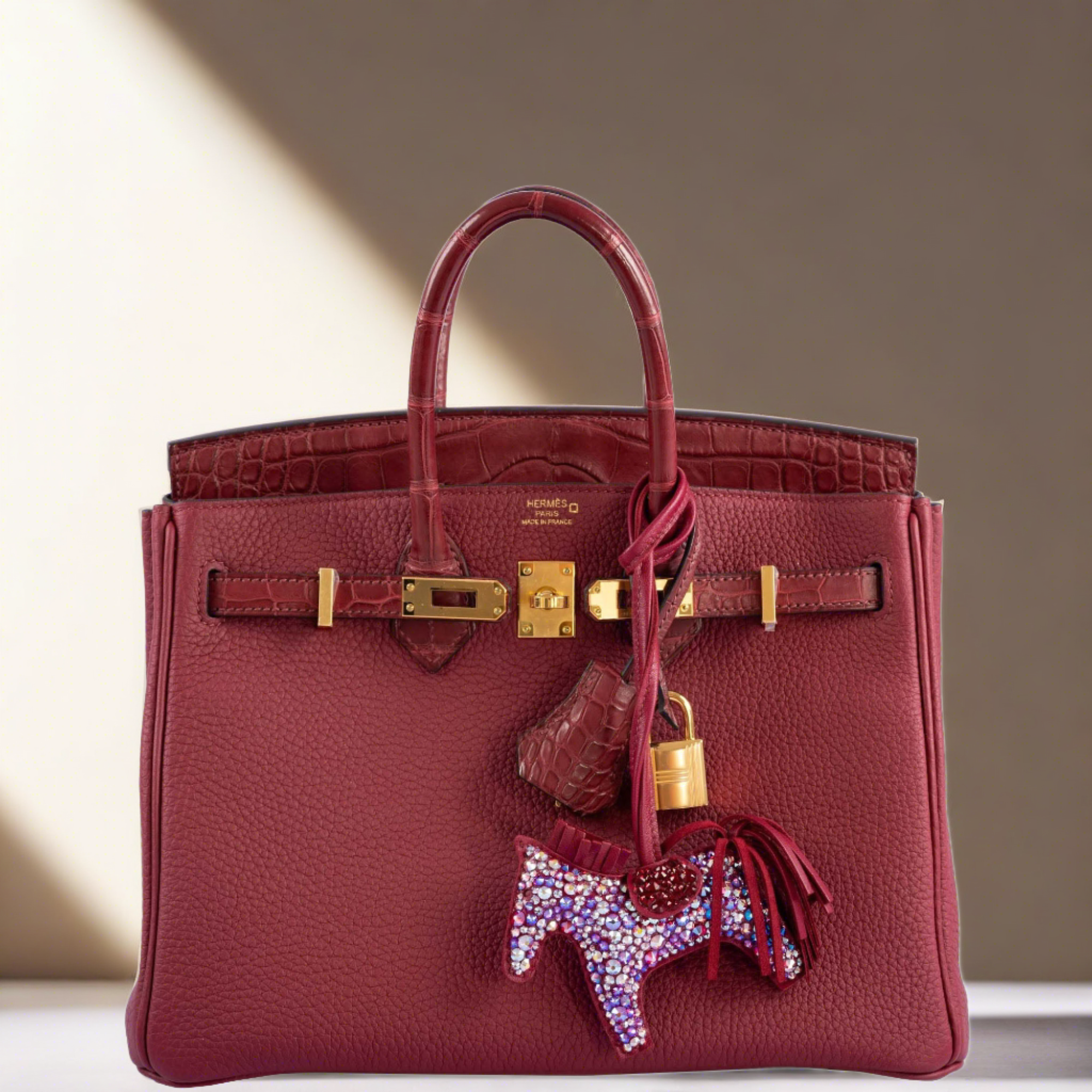 Hermès Rodeo Rubis Bag Charm Custom Swarovski PM、mySite、garminoutage.com